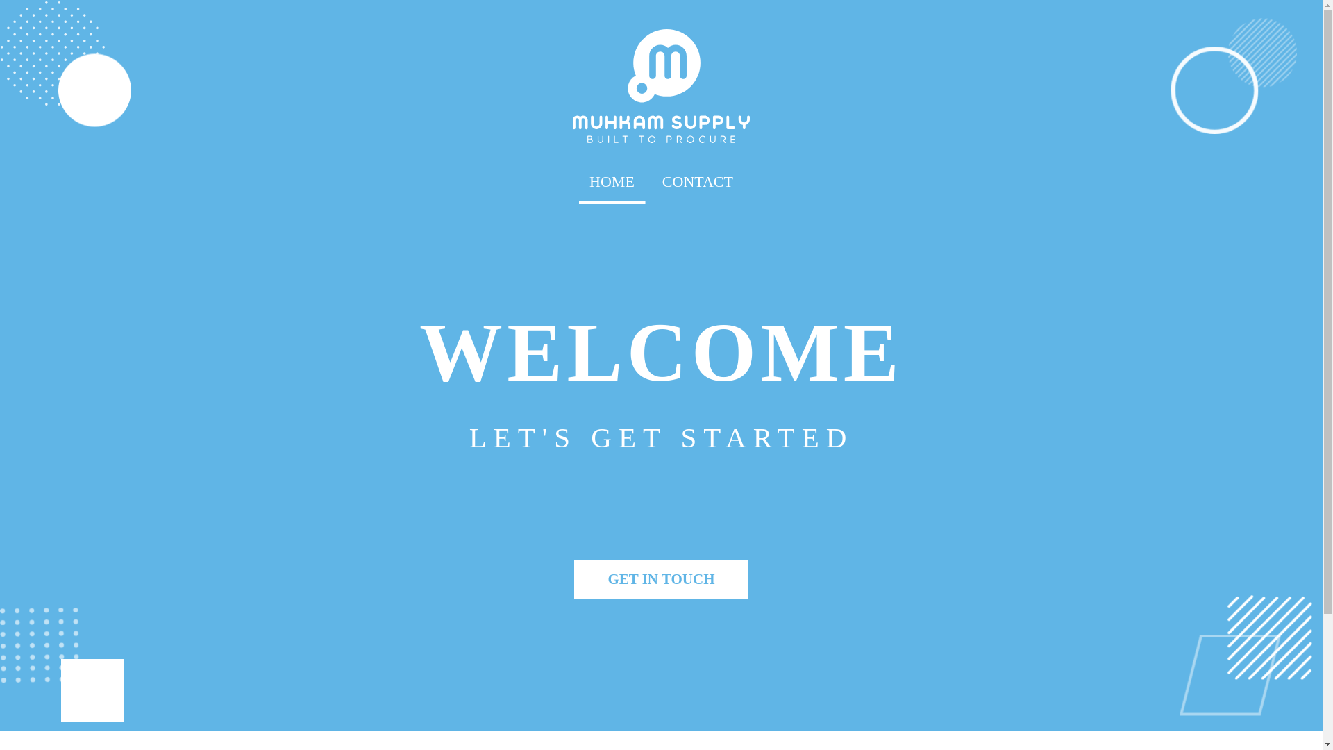 website screenshot of https://muhkamsupply.com/