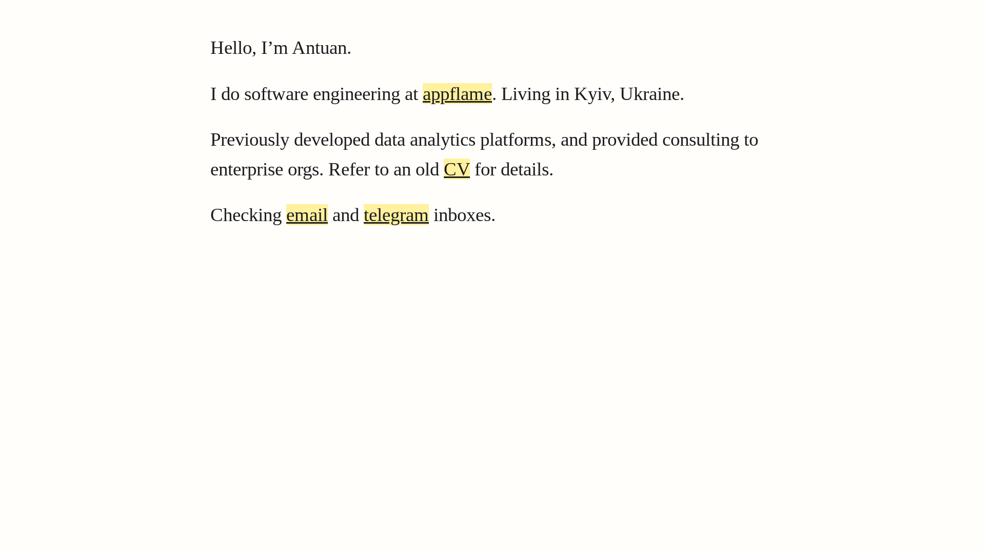 website screenshot of https://antuan.pages.dev/