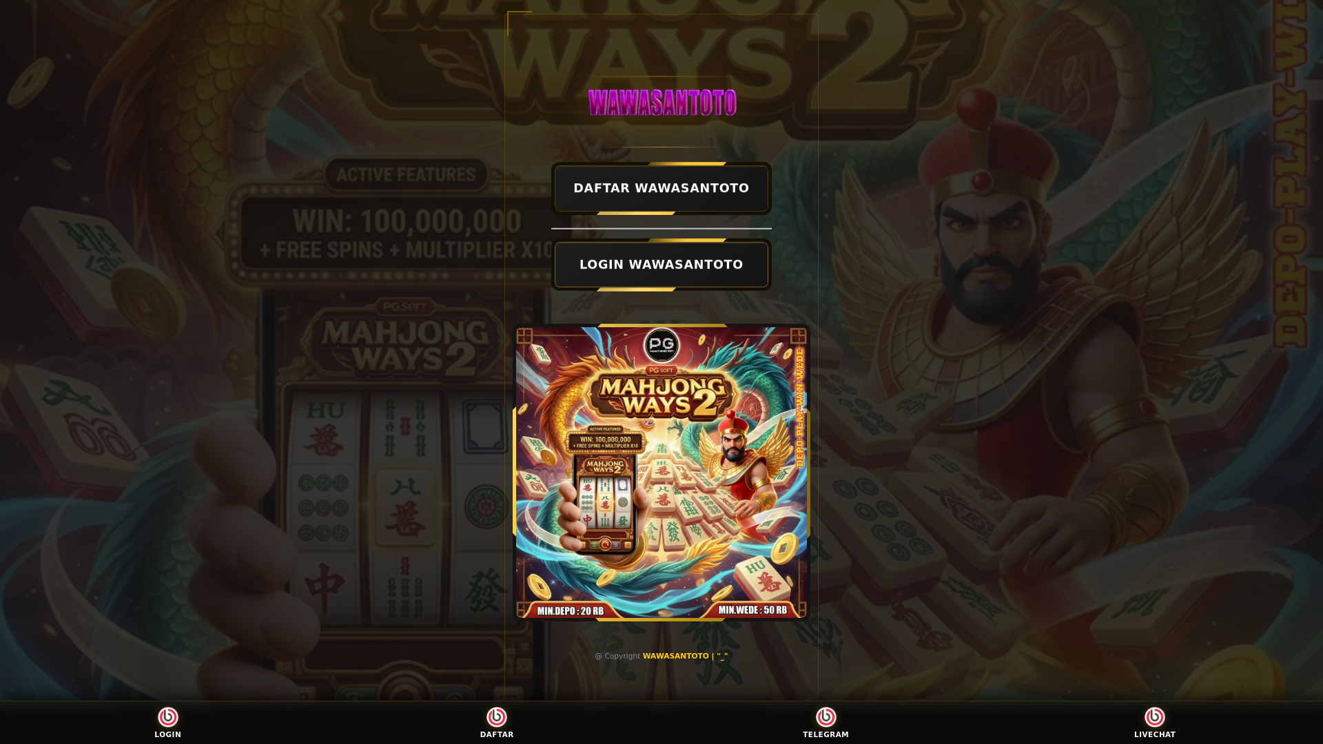 website screenshot of https://masuk-wawasantoto.pages.dev/