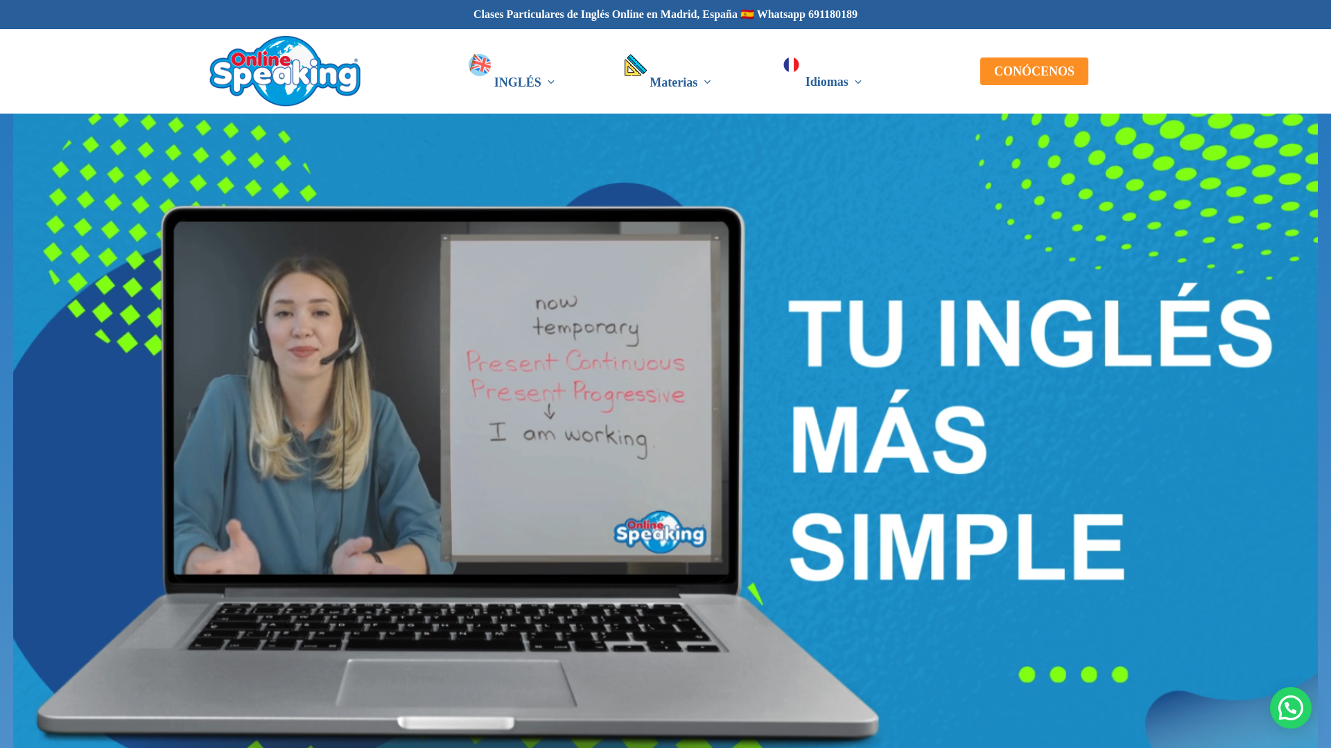 website screenshot of https://online-speaking.us/