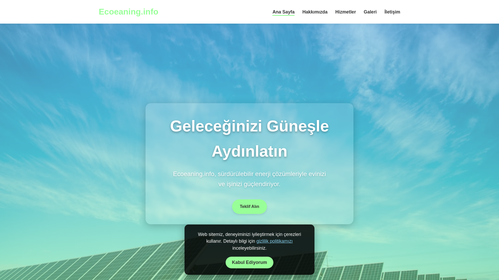 website screenshot of https://ecoeaning.info/