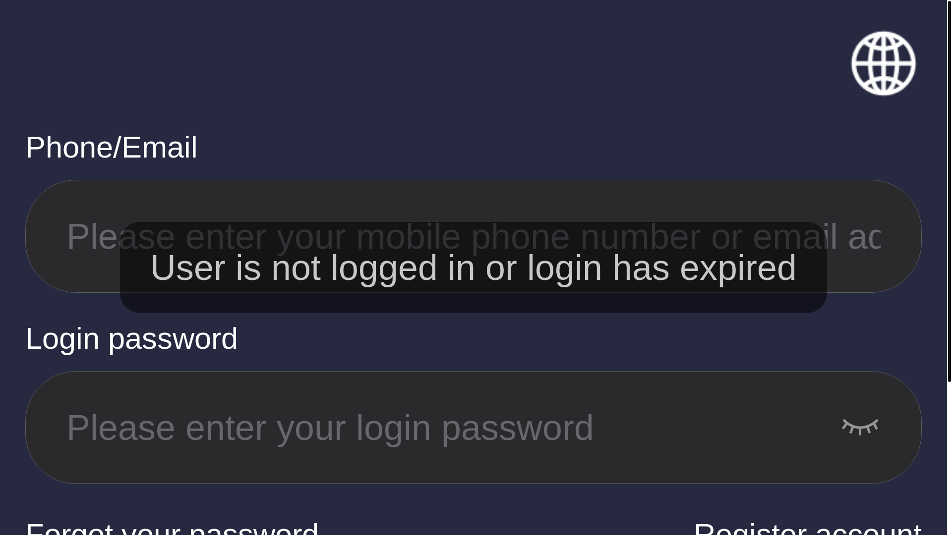 website screenshot of https://crsex-h5.com/