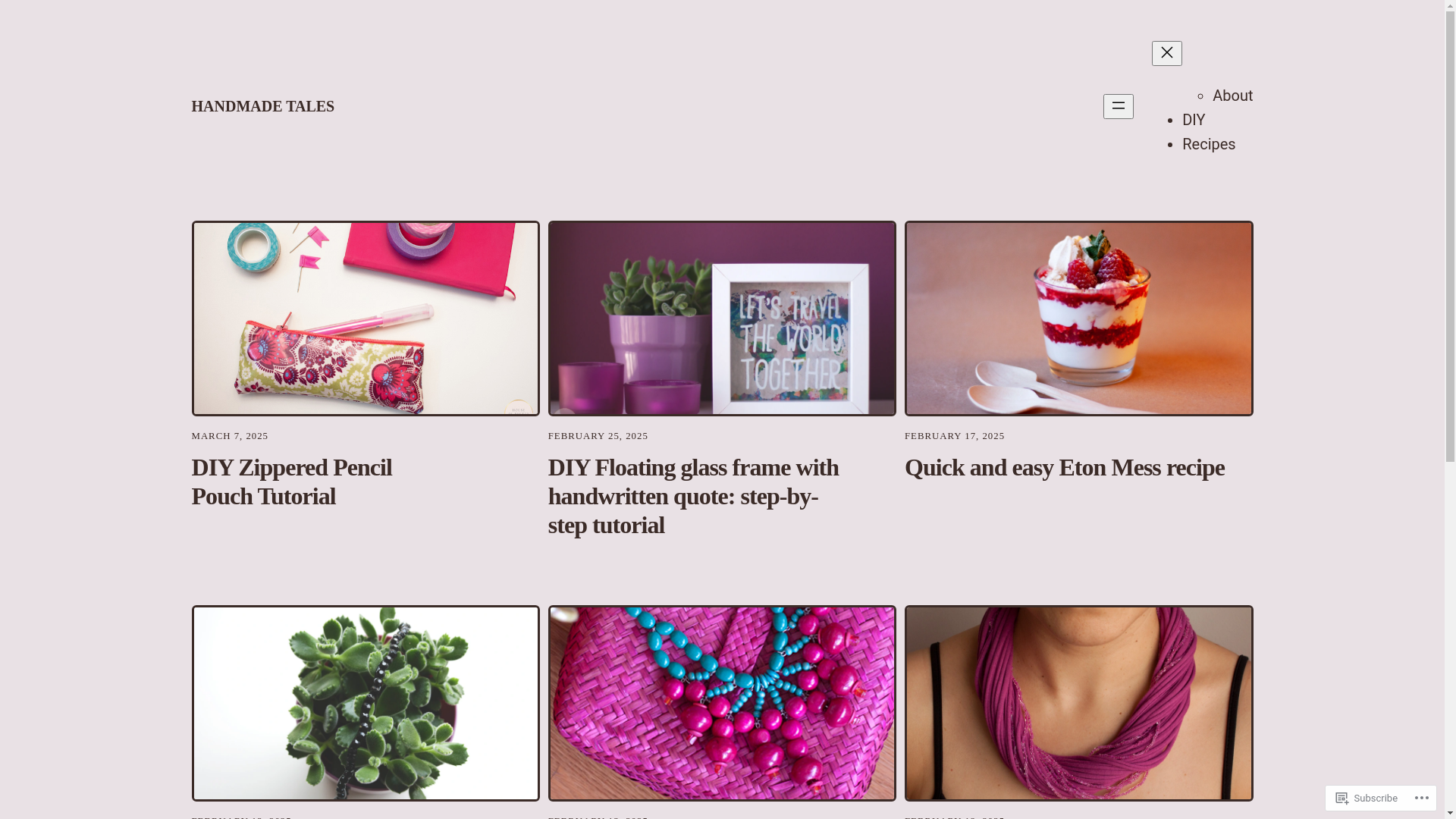 website screenshot of https://handmadetales.pt/