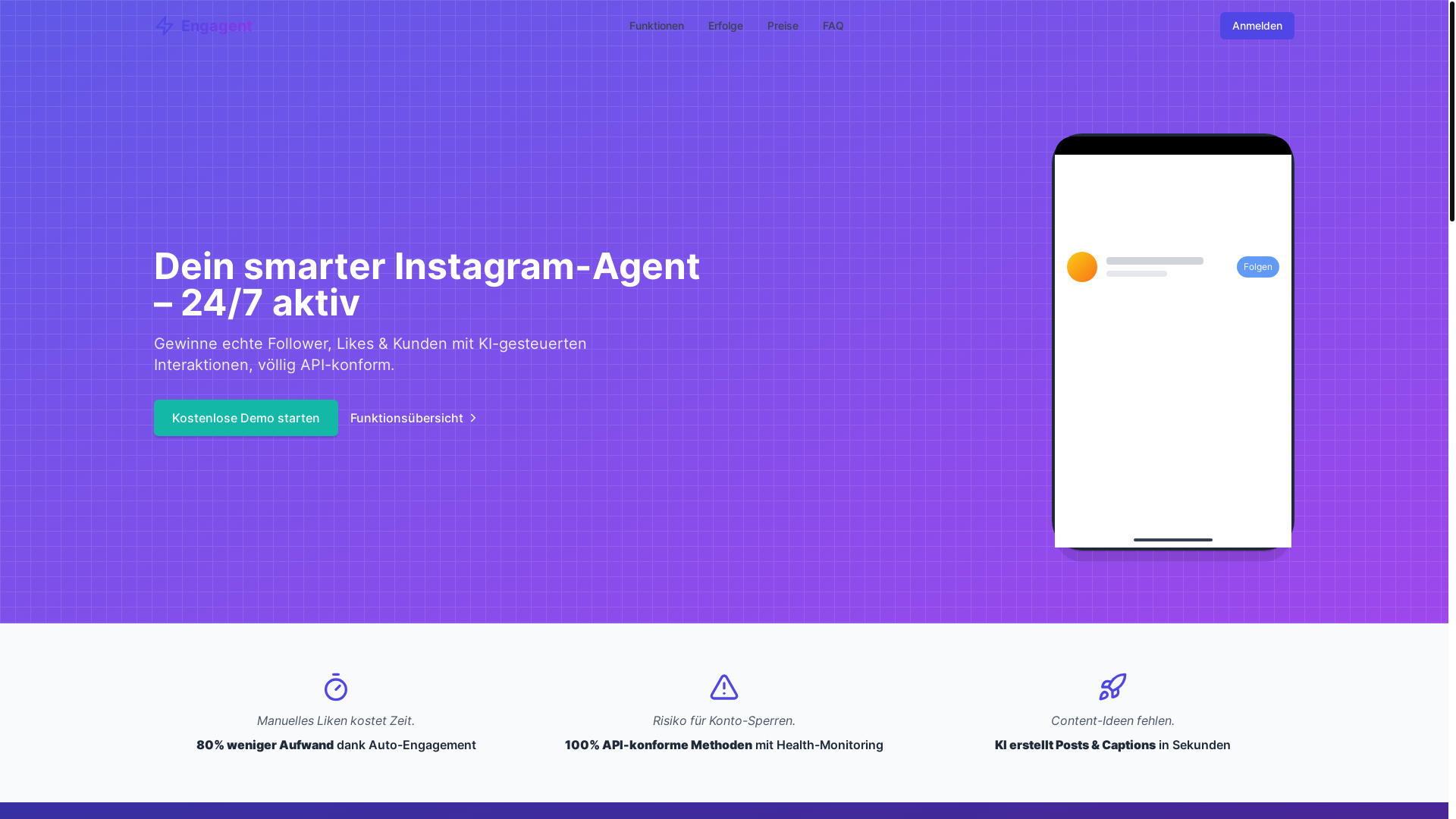 website screenshot of https://engagent.de/