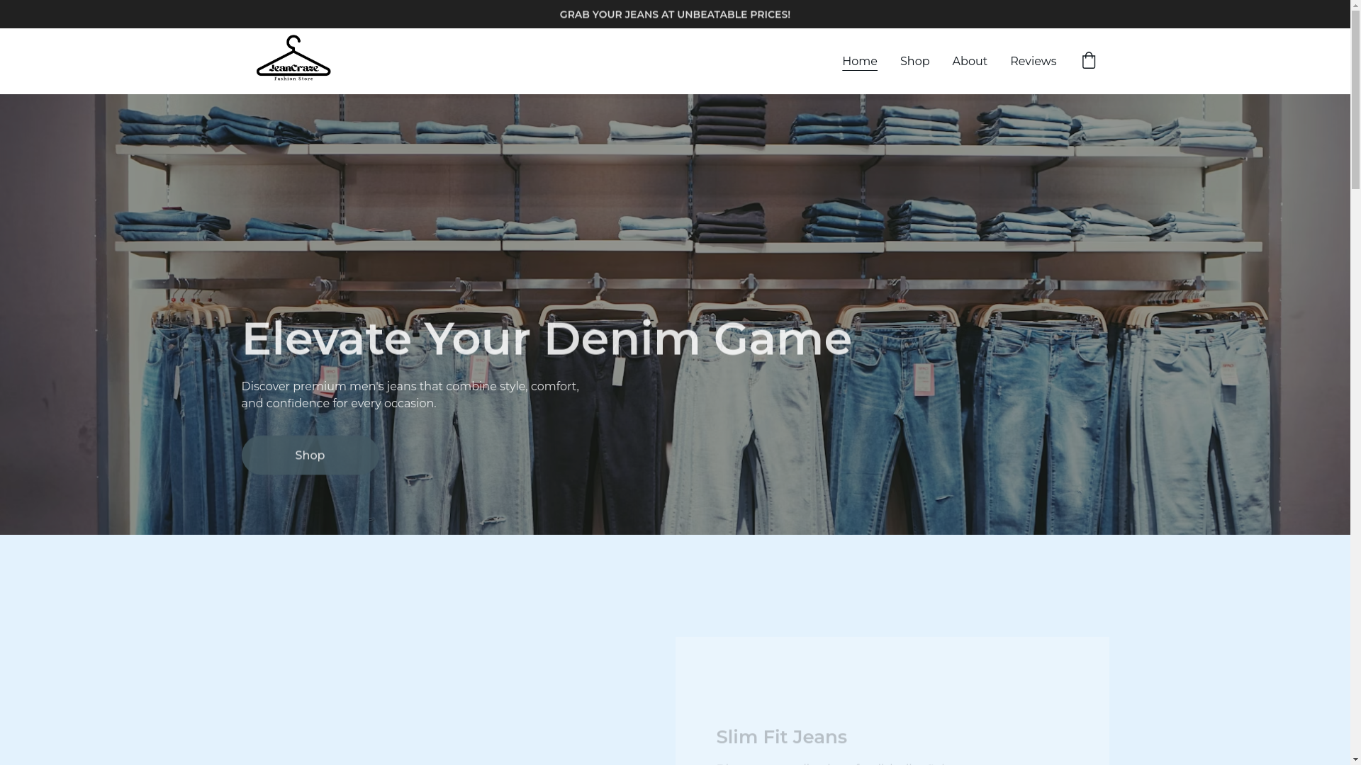 website screenshot of https://jeanscraze.online/