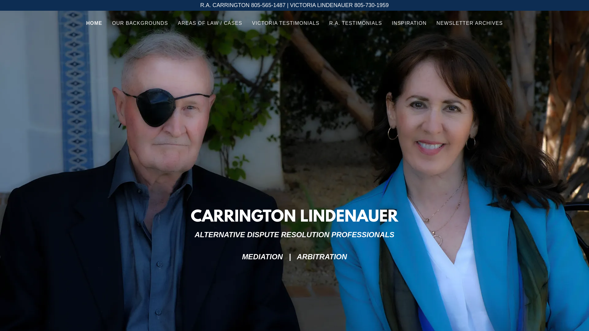 website screenshot of https://carringtonlindenauer.info/