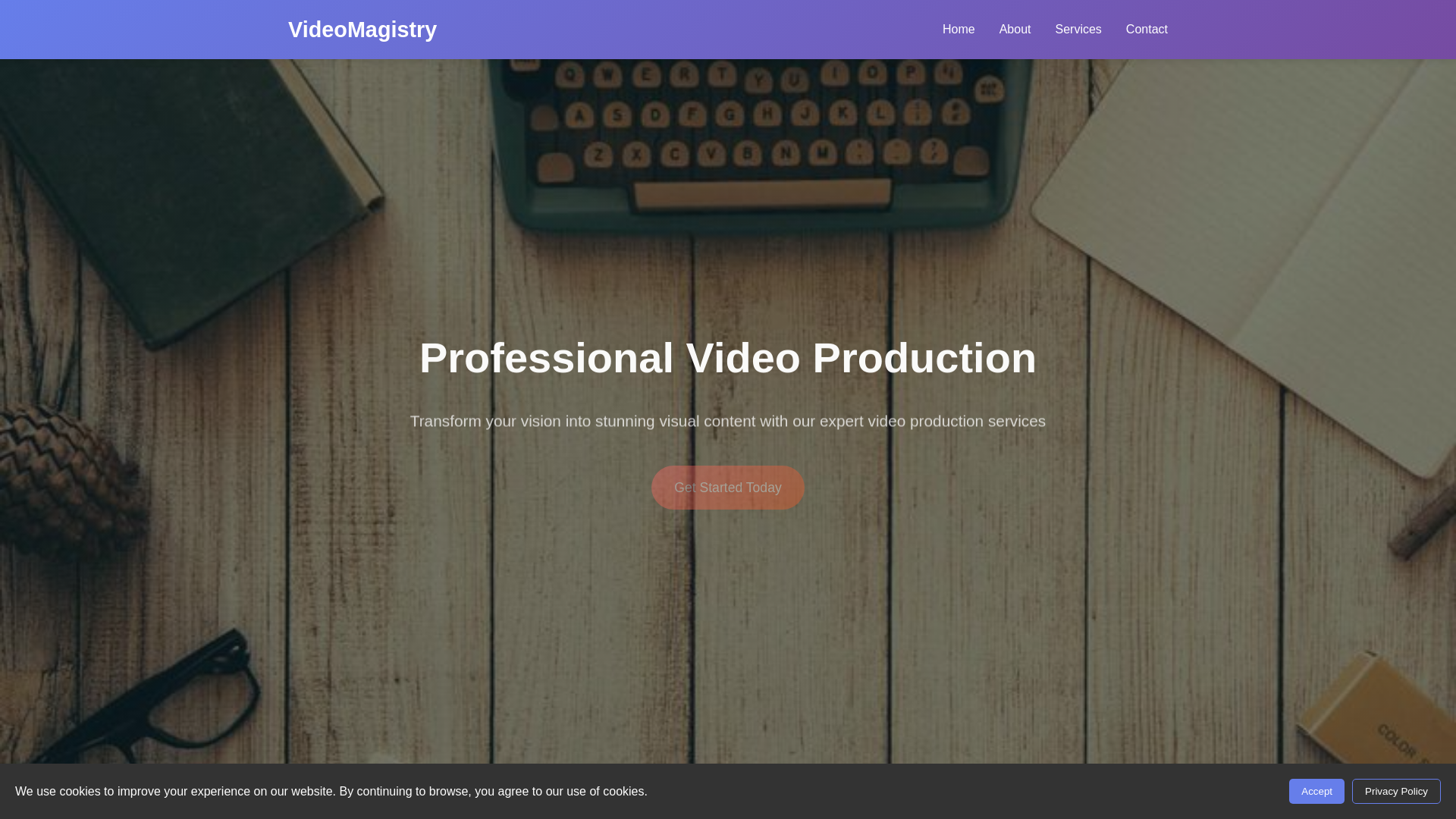website screenshot of https://videomagistry.shop/