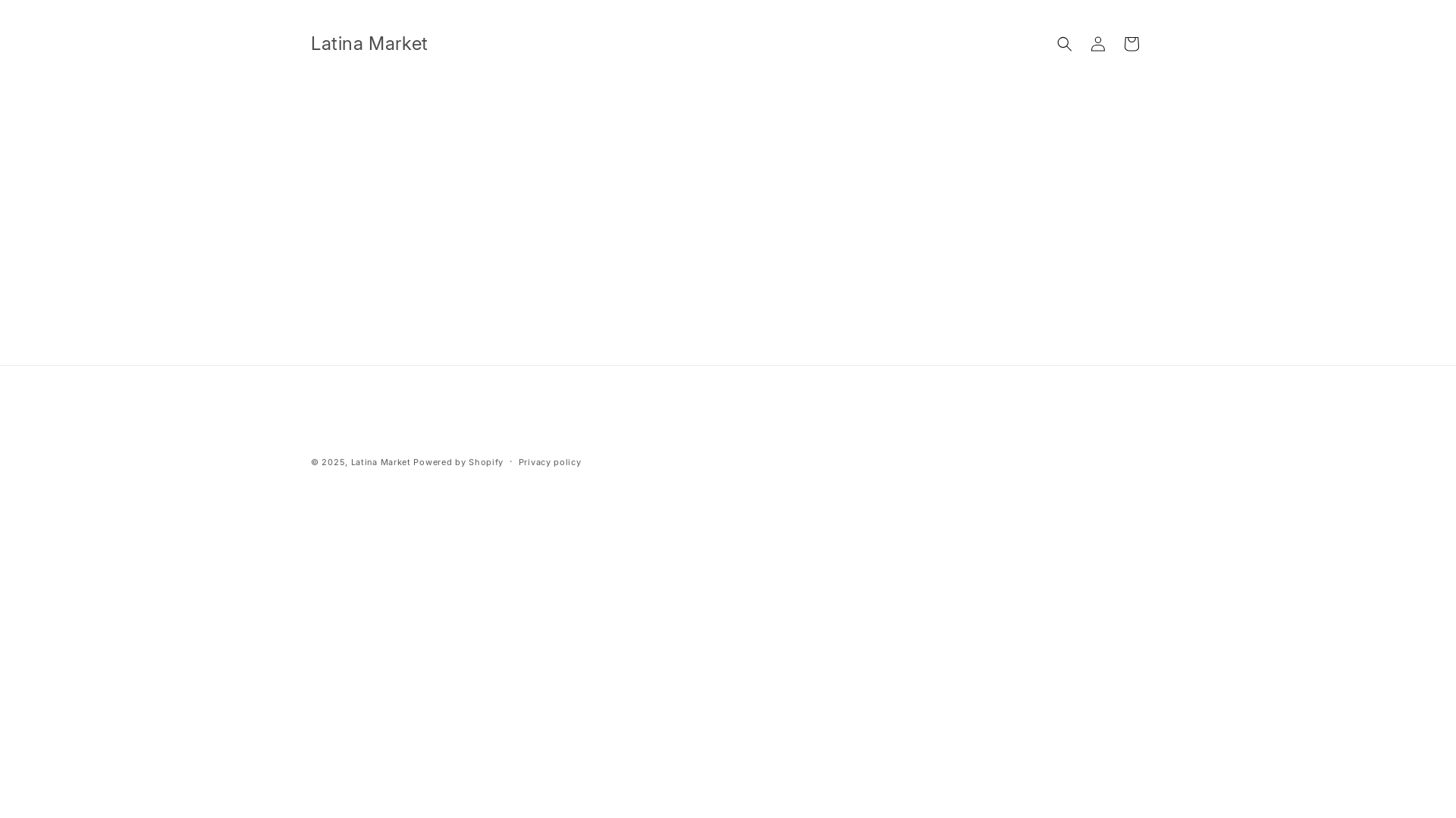 website screenshot of https://latinamarketshop.com/