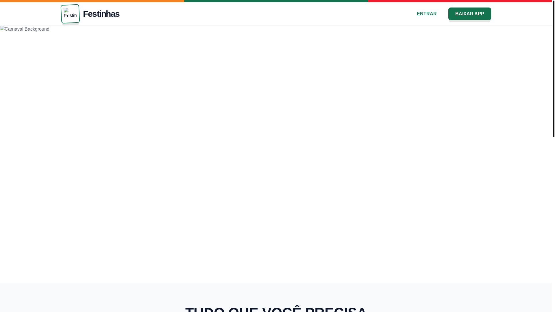 website screenshot of https://festinhas.pages.dev/