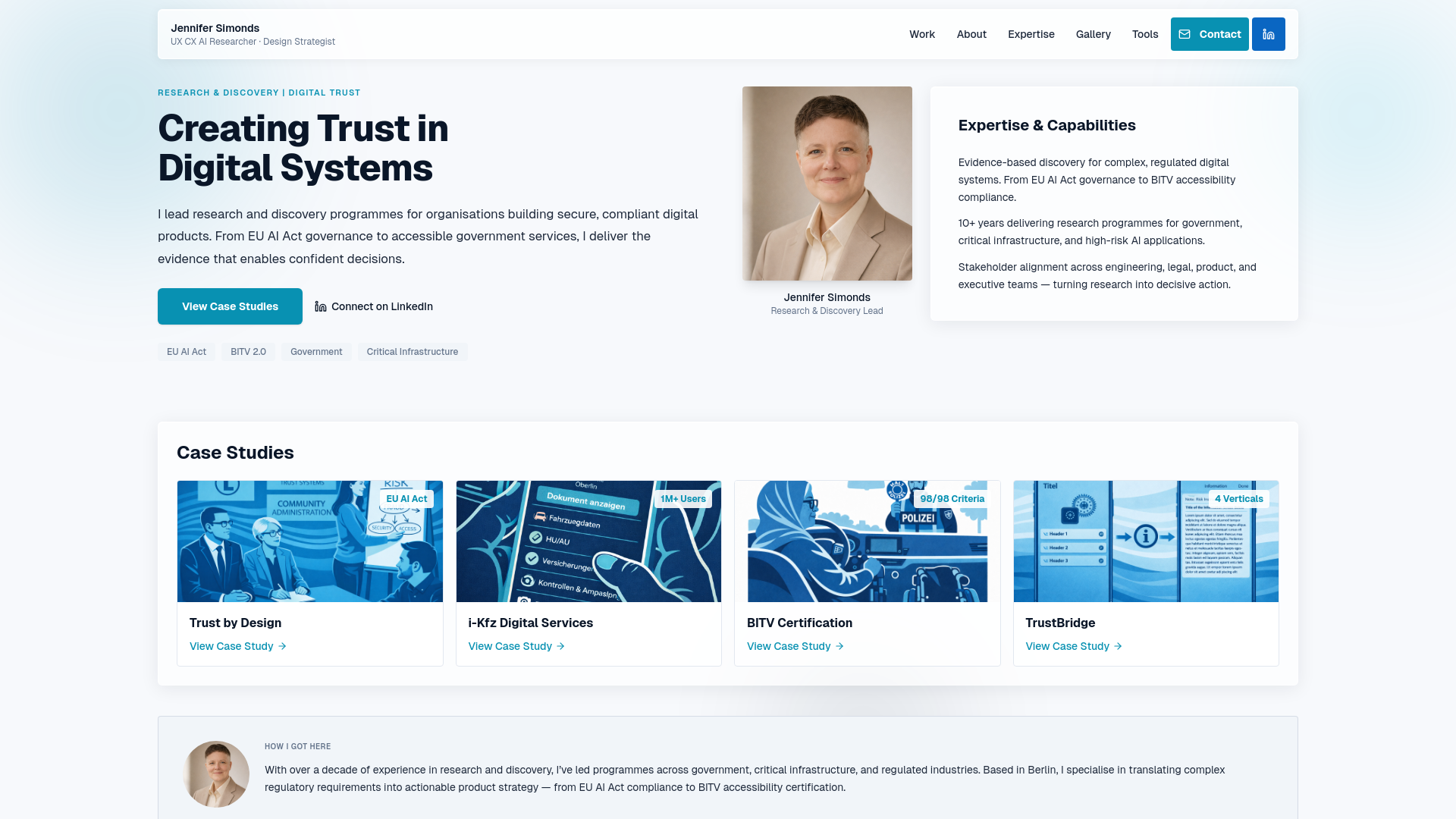 website screenshot of https://simondsresearch.com