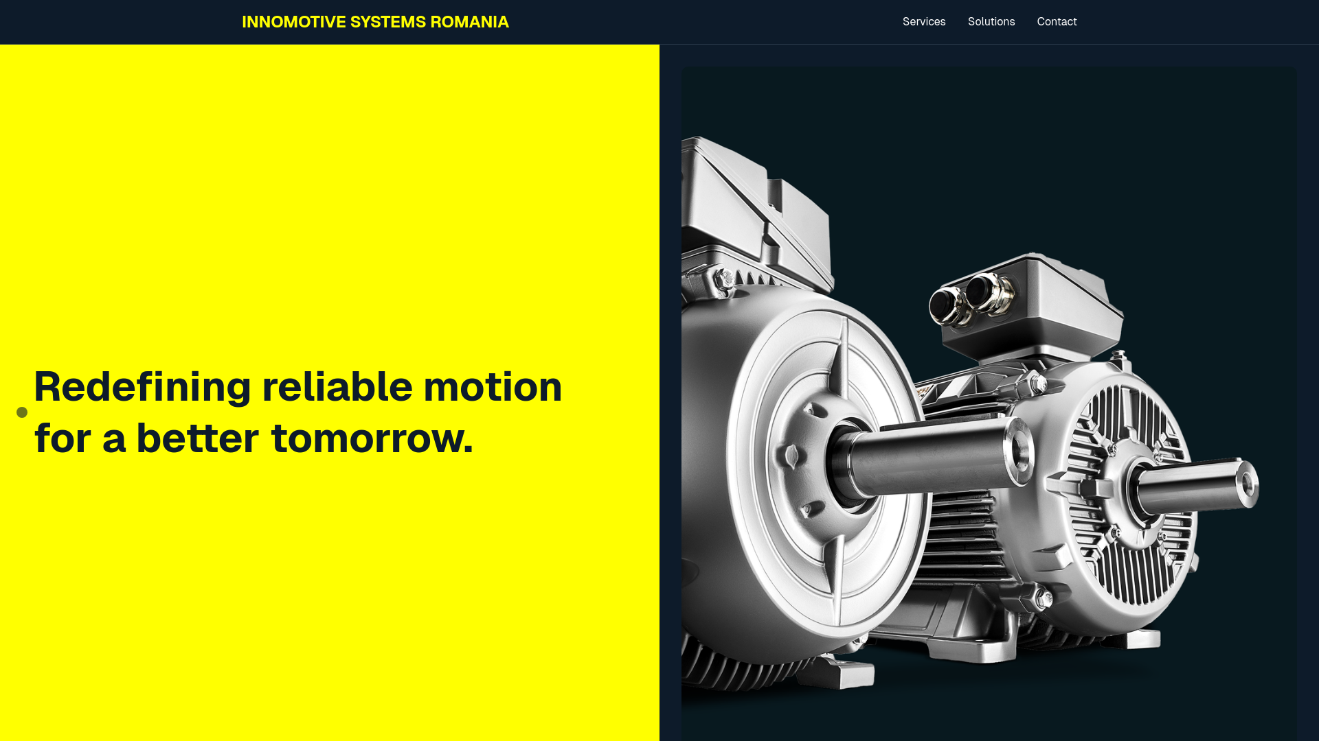 website screenshot of https://innomotivesystemsromania.com/