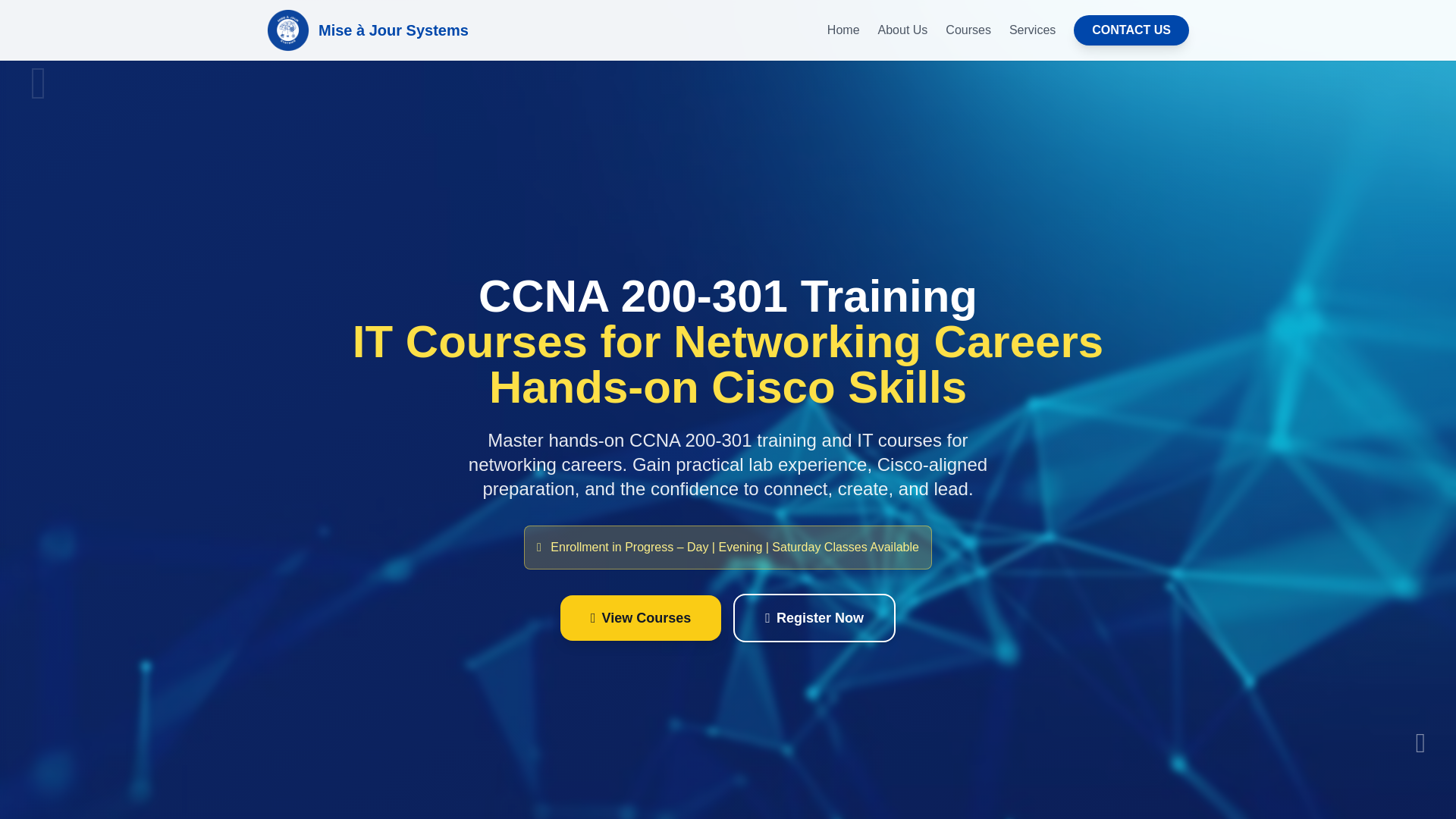 website screenshot of https://majsystems.com