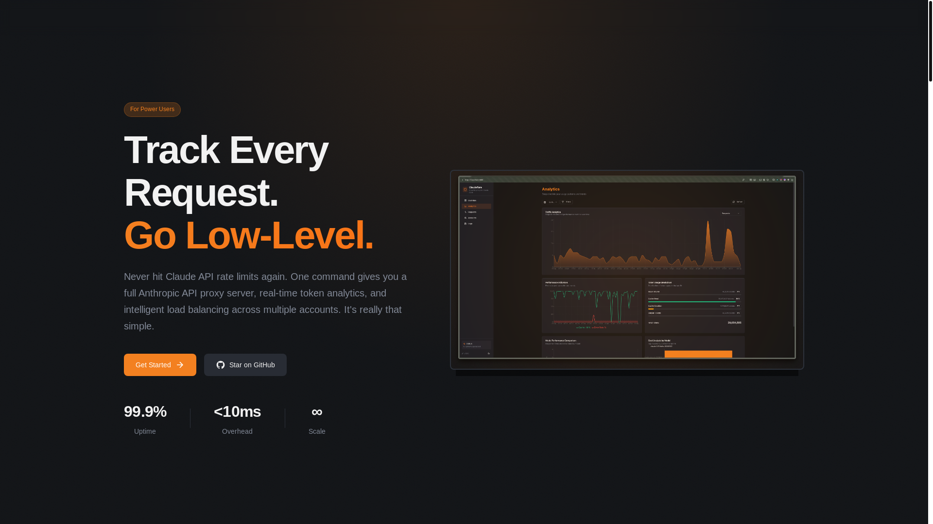 website screenshot of https://ccflare.cc/