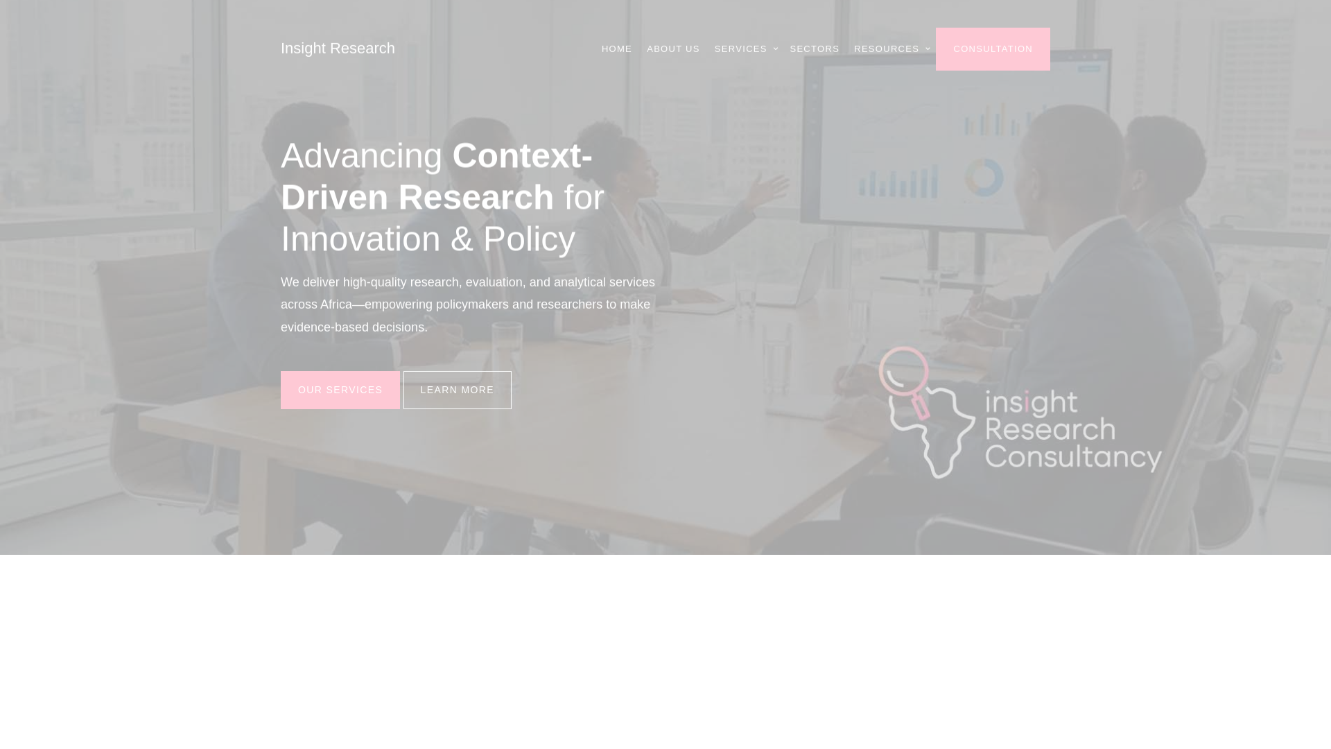 website screenshot of https://insightresearchconsultancy.com/