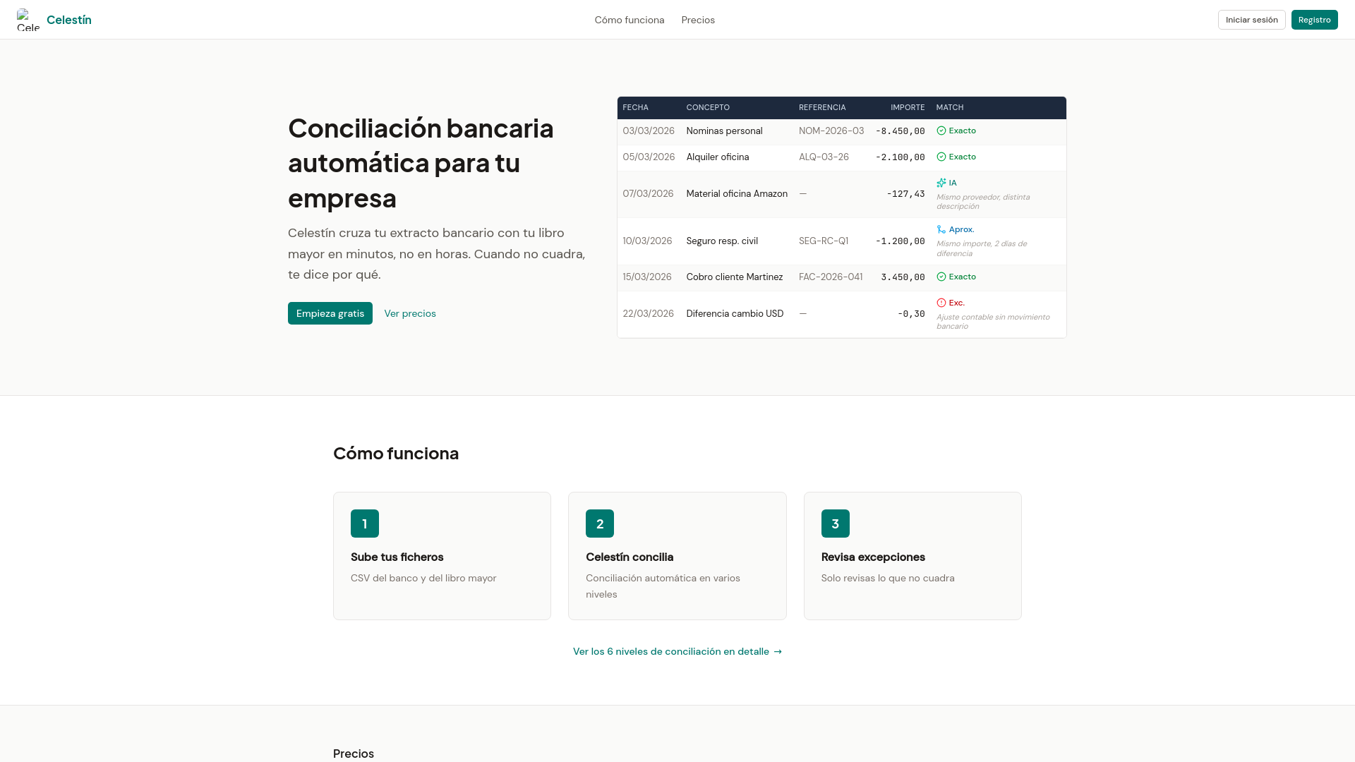 website screenshot of https://celestin.es
