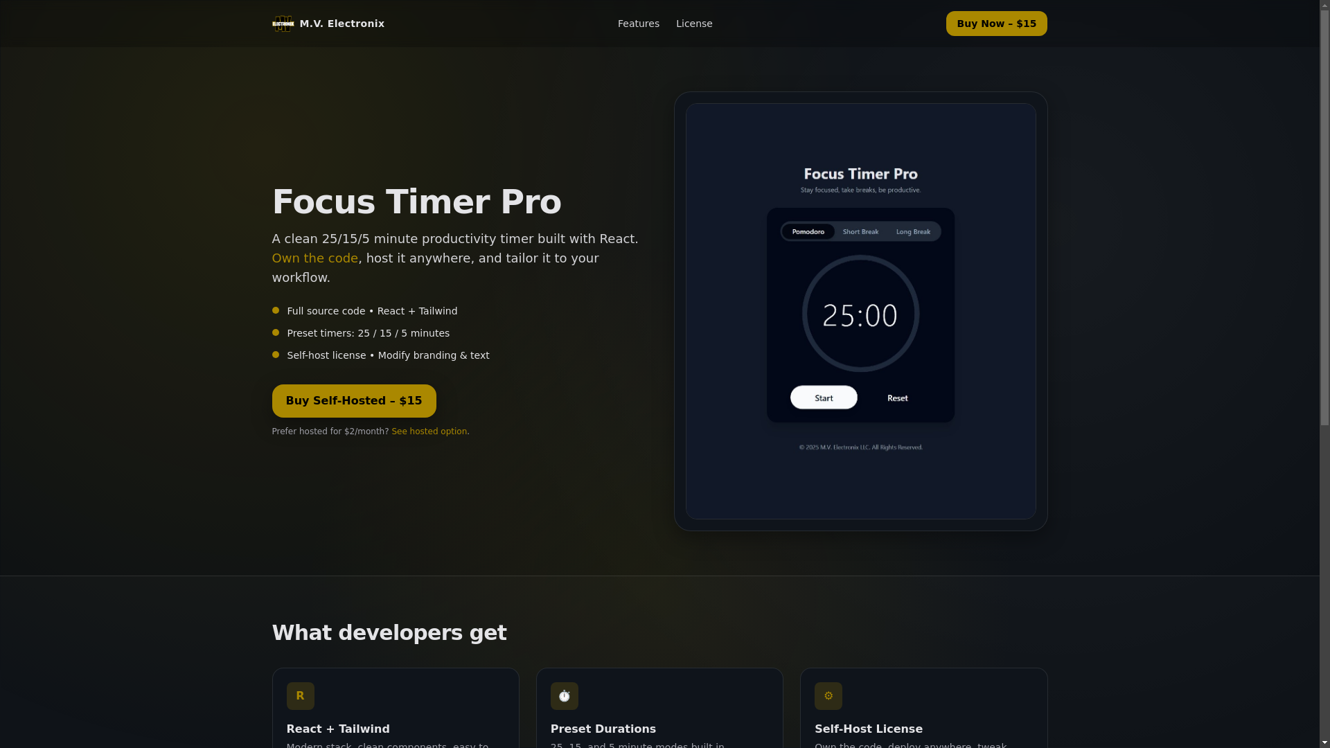 website screenshot of https://focus-timer-pro-page.pages.dev/