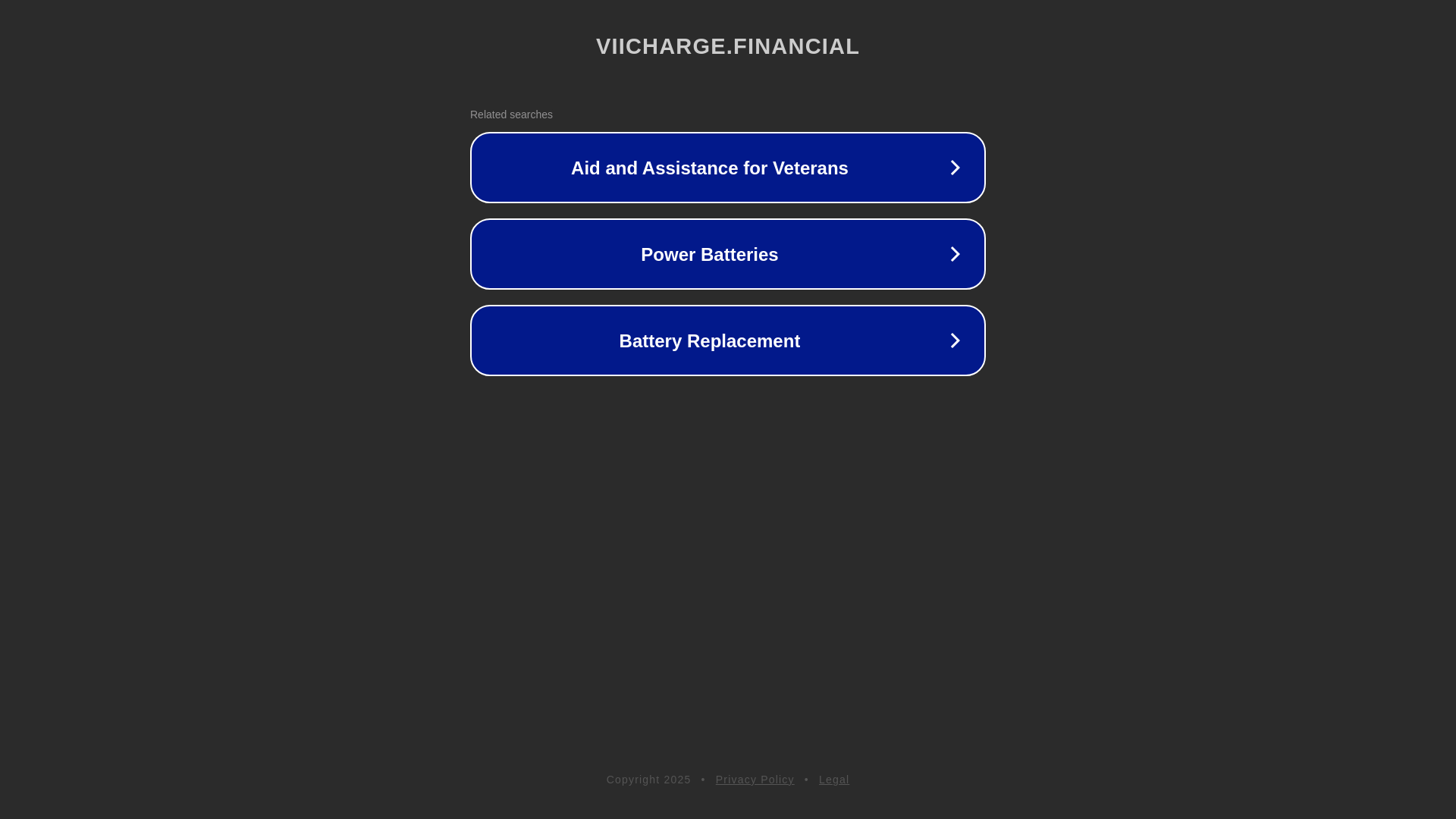 website screenshot of https://viicharge.financial/