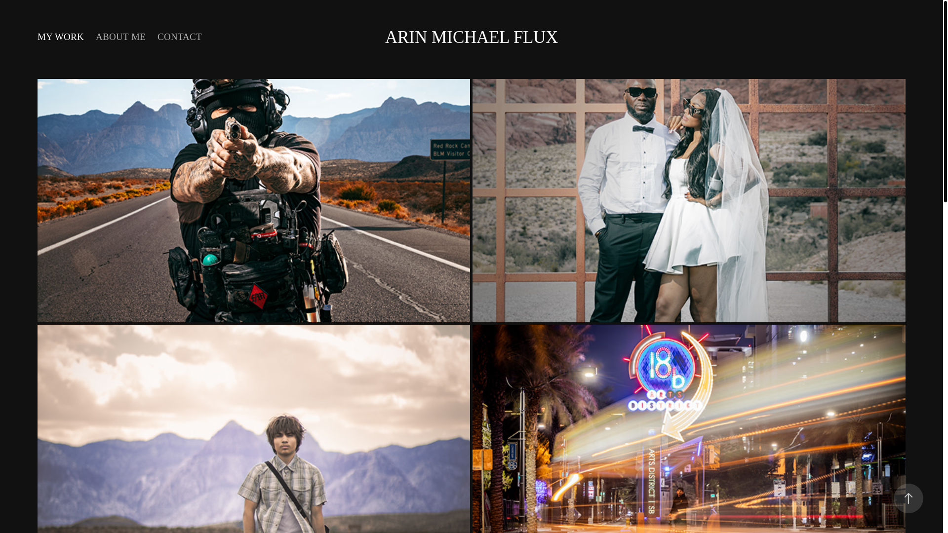 website screenshot of https://arinflux.com/
