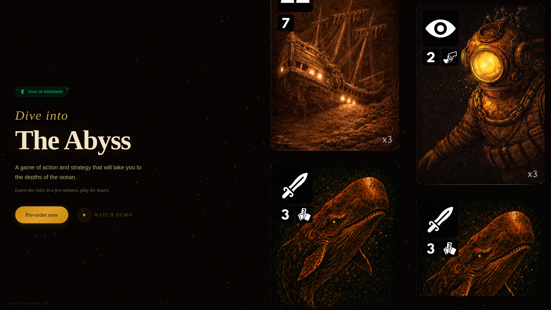 website screenshot of https://diveintheabyss.com/