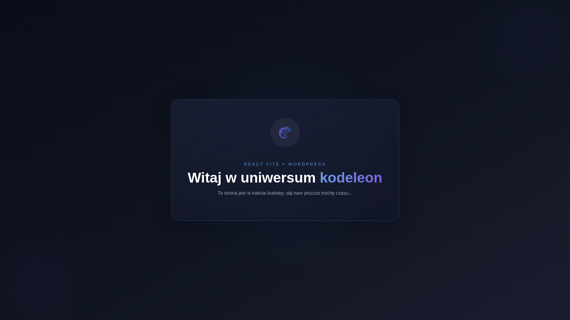 website screenshot of https://kodeleon.pl/
