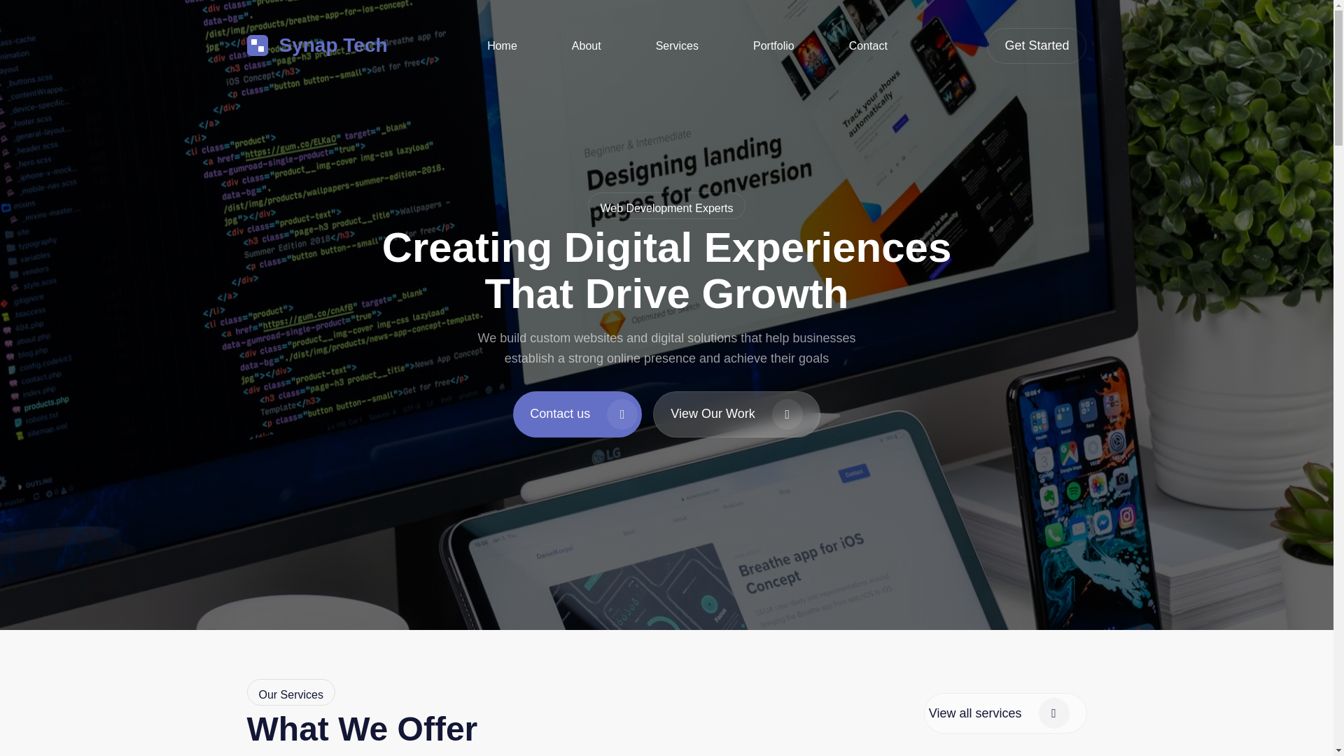 website screenshot of https://synaptech.pages.dev/