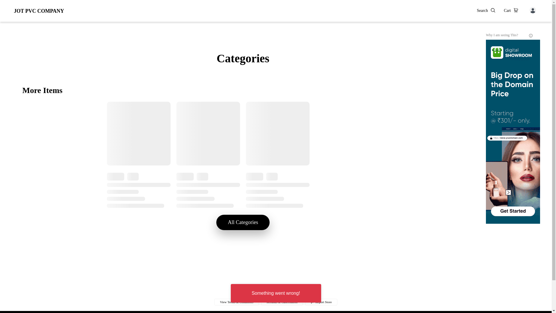 website screenshot of https://jotpvccompany.co.in/