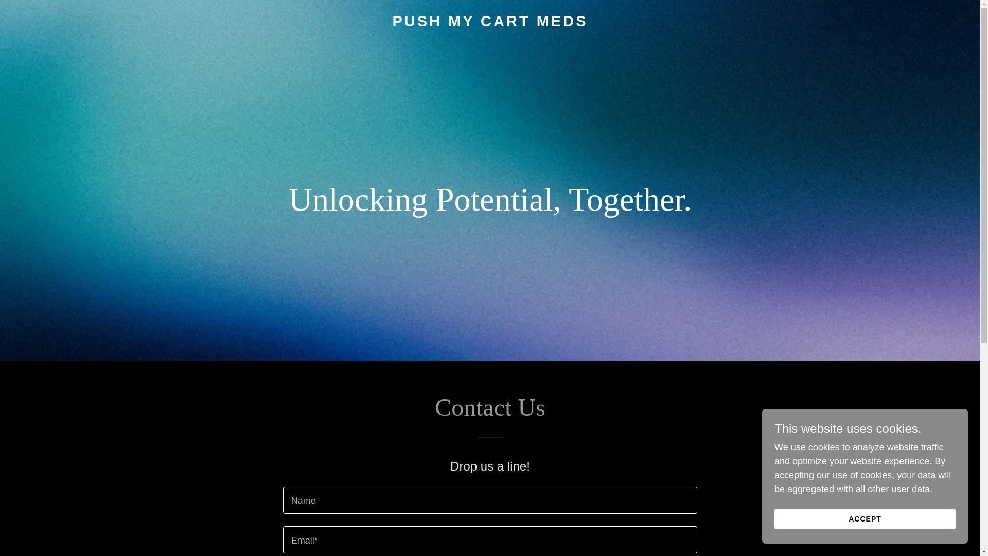 website screenshot of https://pushmycartmeds.com/