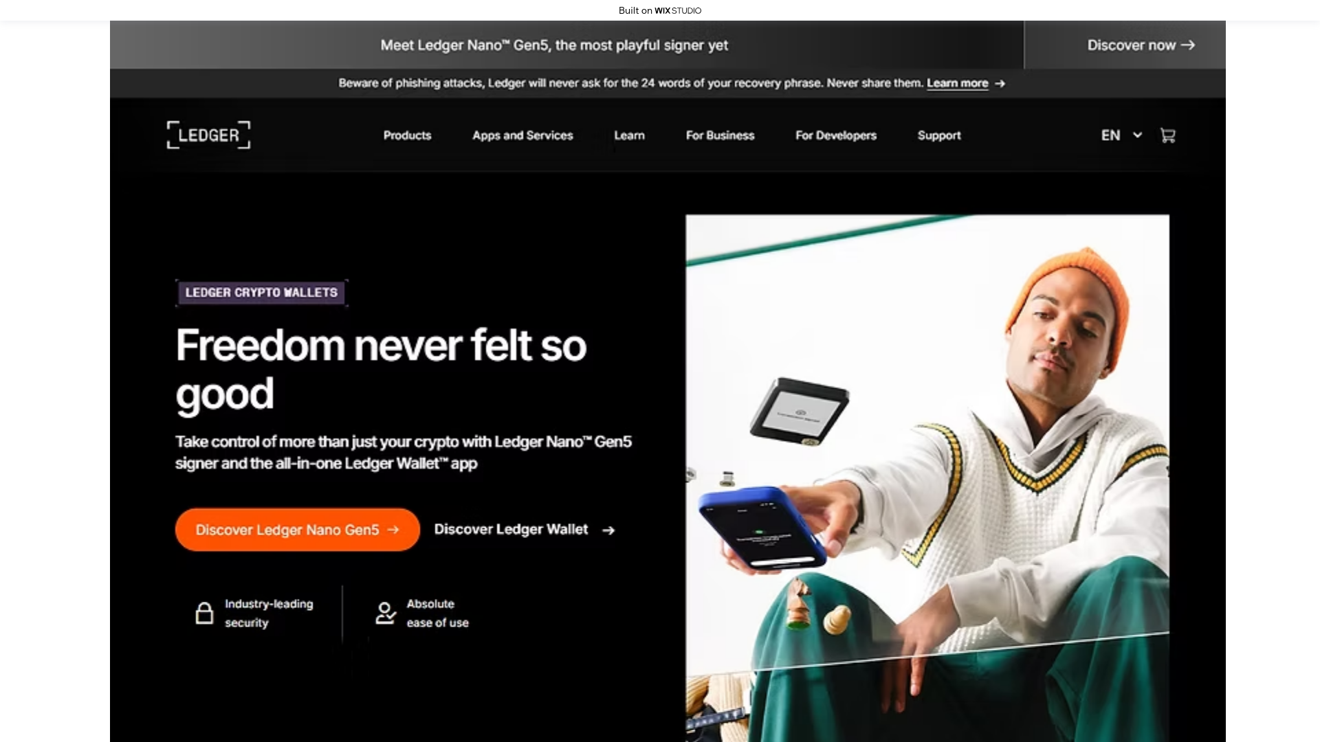 website screenshot of https://desktop-us-en.wixstudio.com/en-us