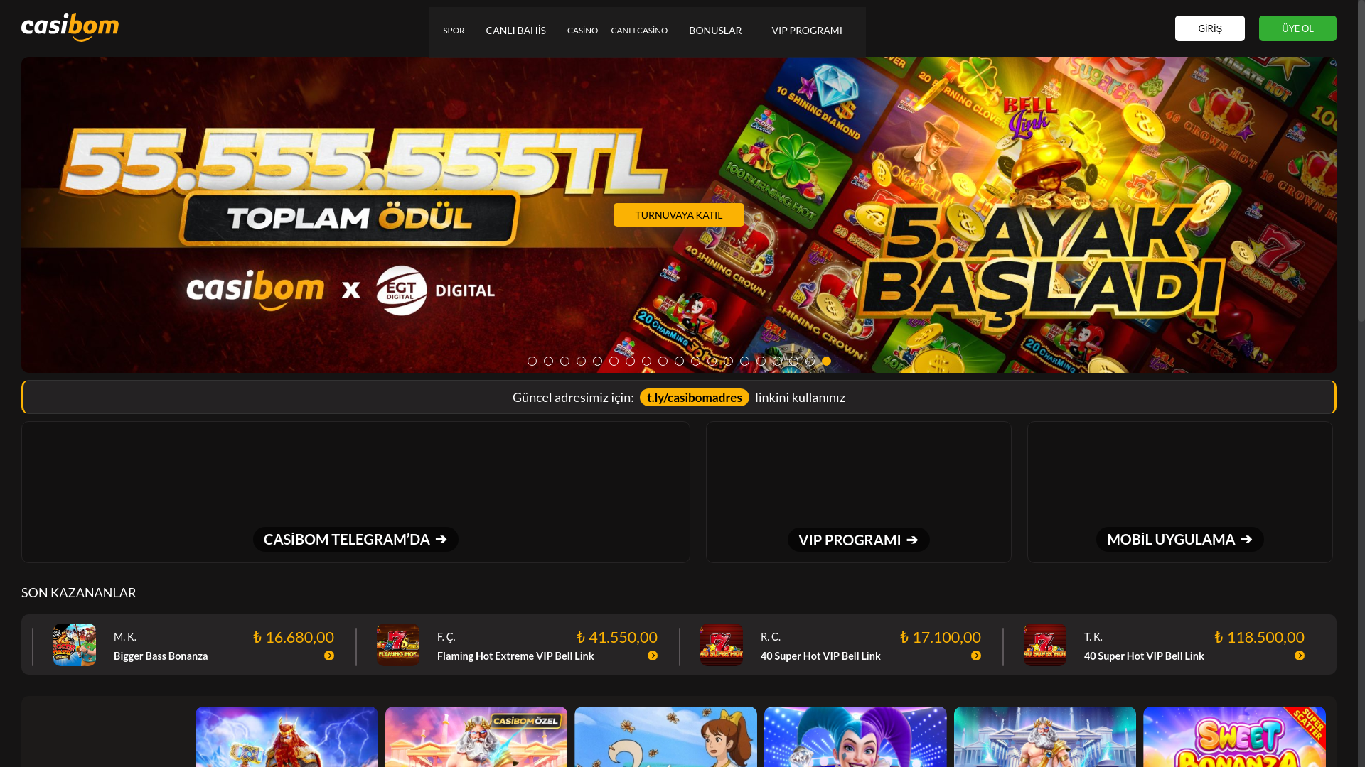 website screenshot of https://casbom976.com/