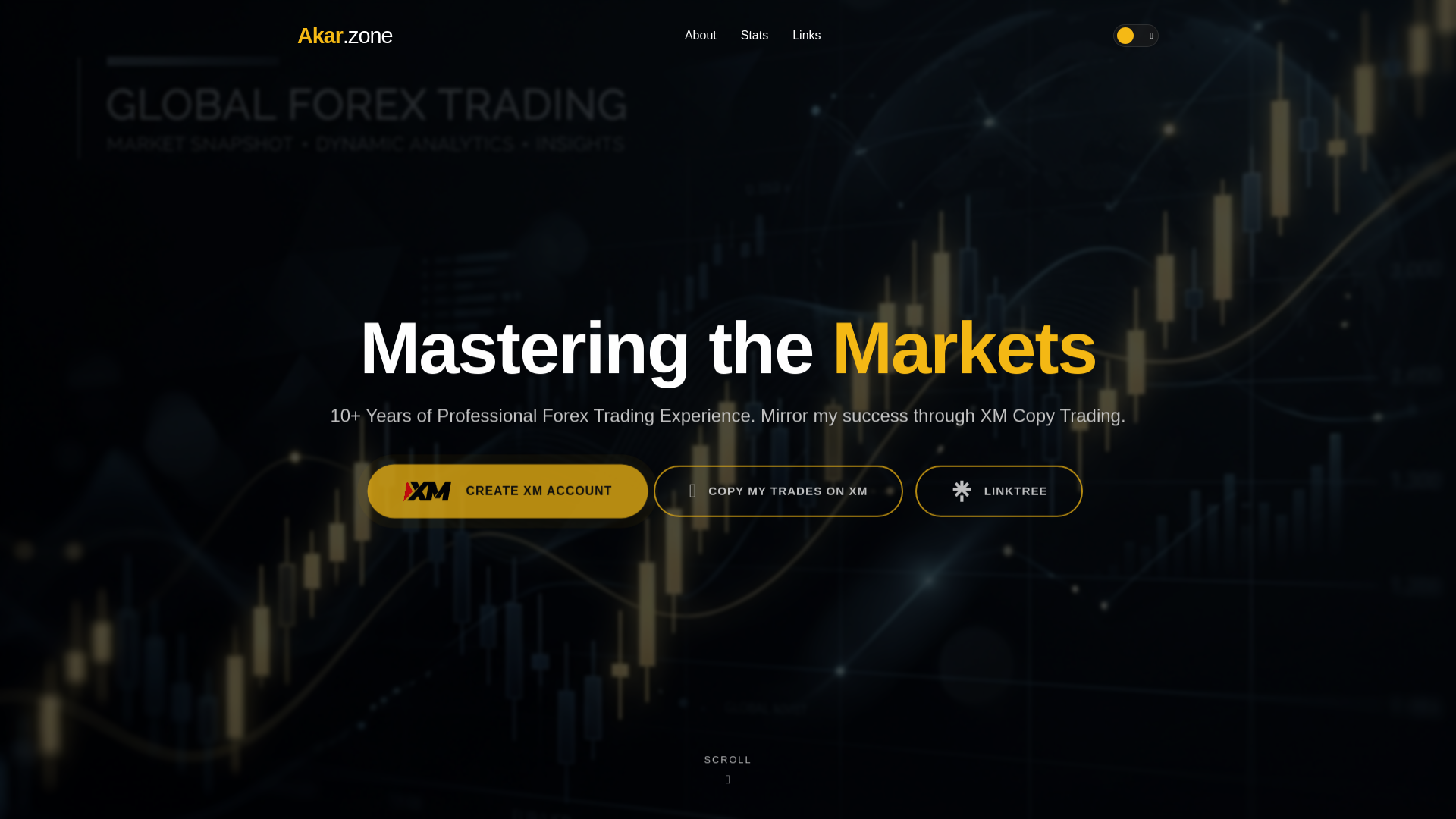 website screenshot of https://akar.zone/