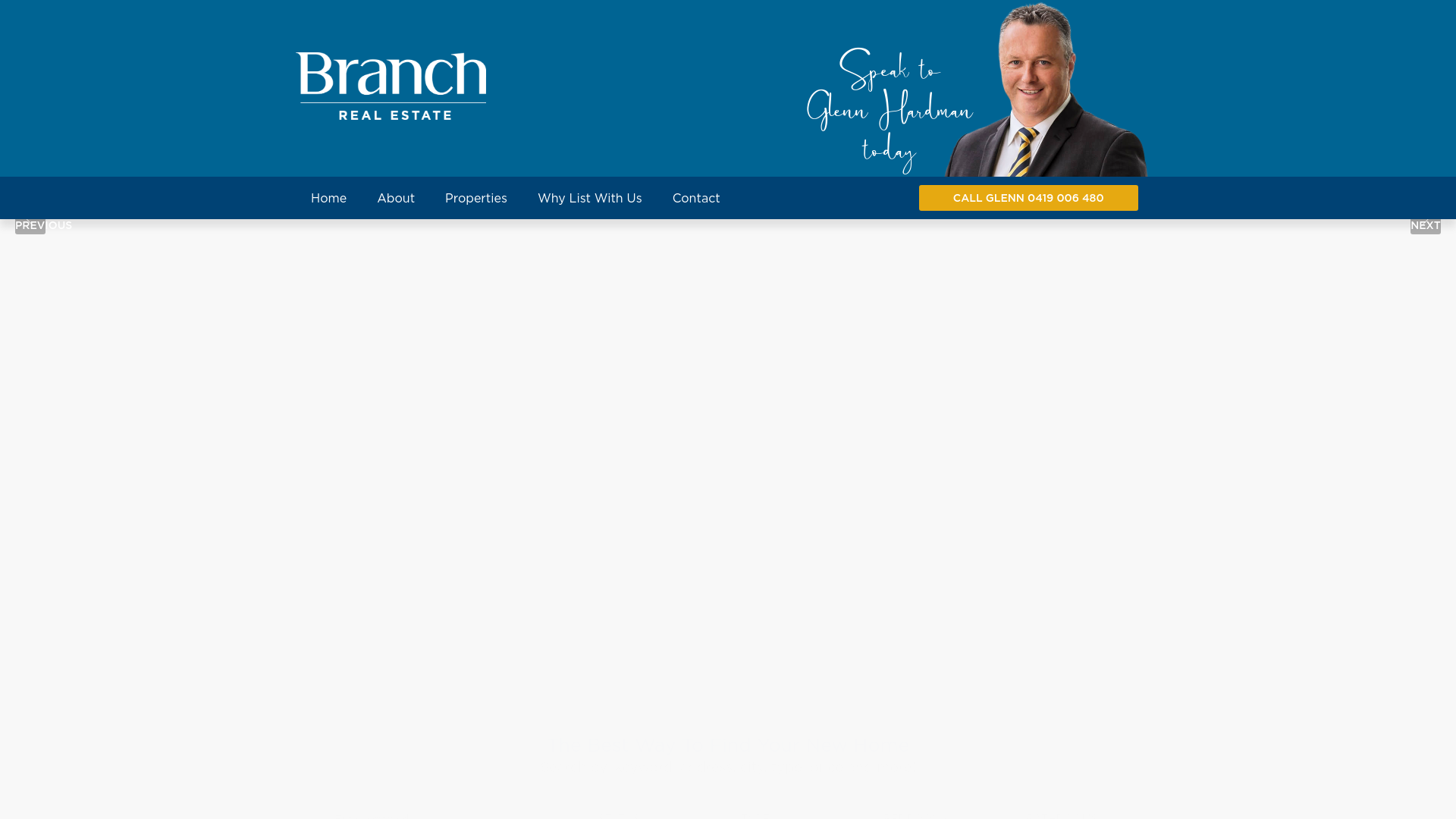 website screenshot of https://branchrealestate.com.au
