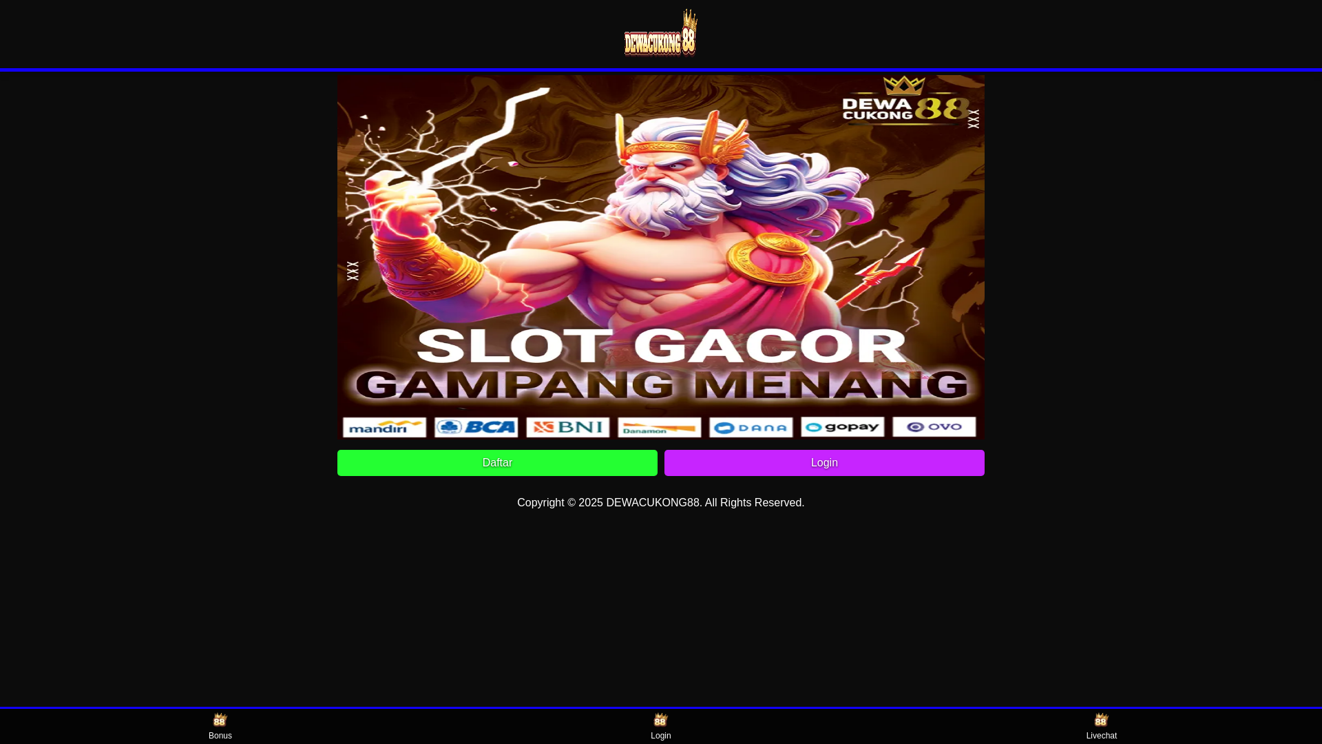 website screenshot of https://ampdewacukong88.pages.dev/