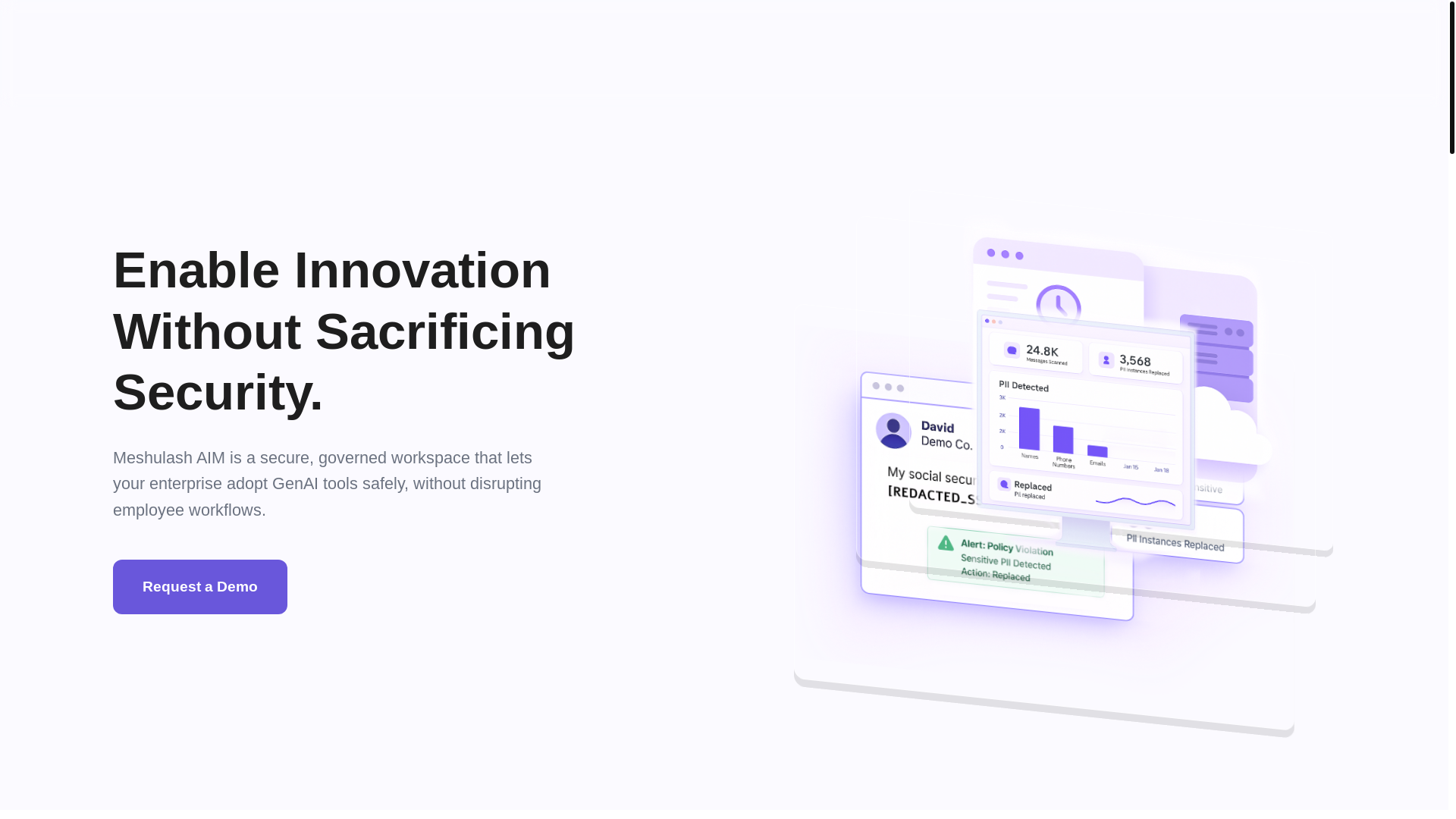 website screenshot of https://meshulashdotai.pages.dev/