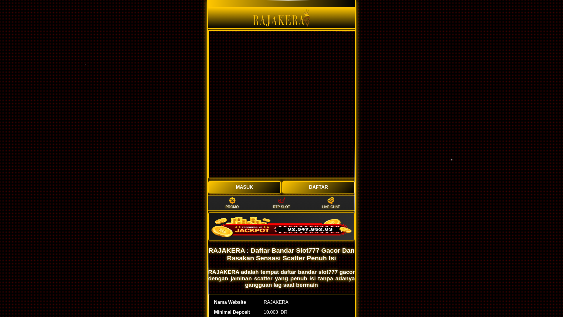 website screenshot of https://aamprk2gacor.pages.dev/