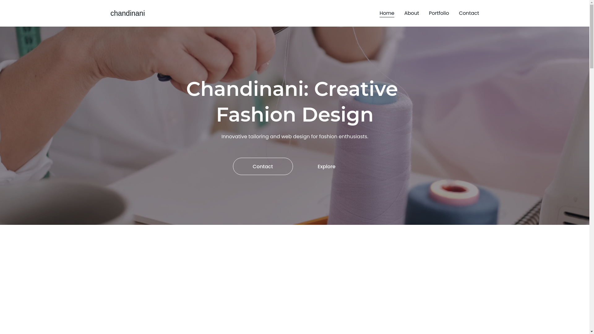 website screenshot of https://chandinani.in/