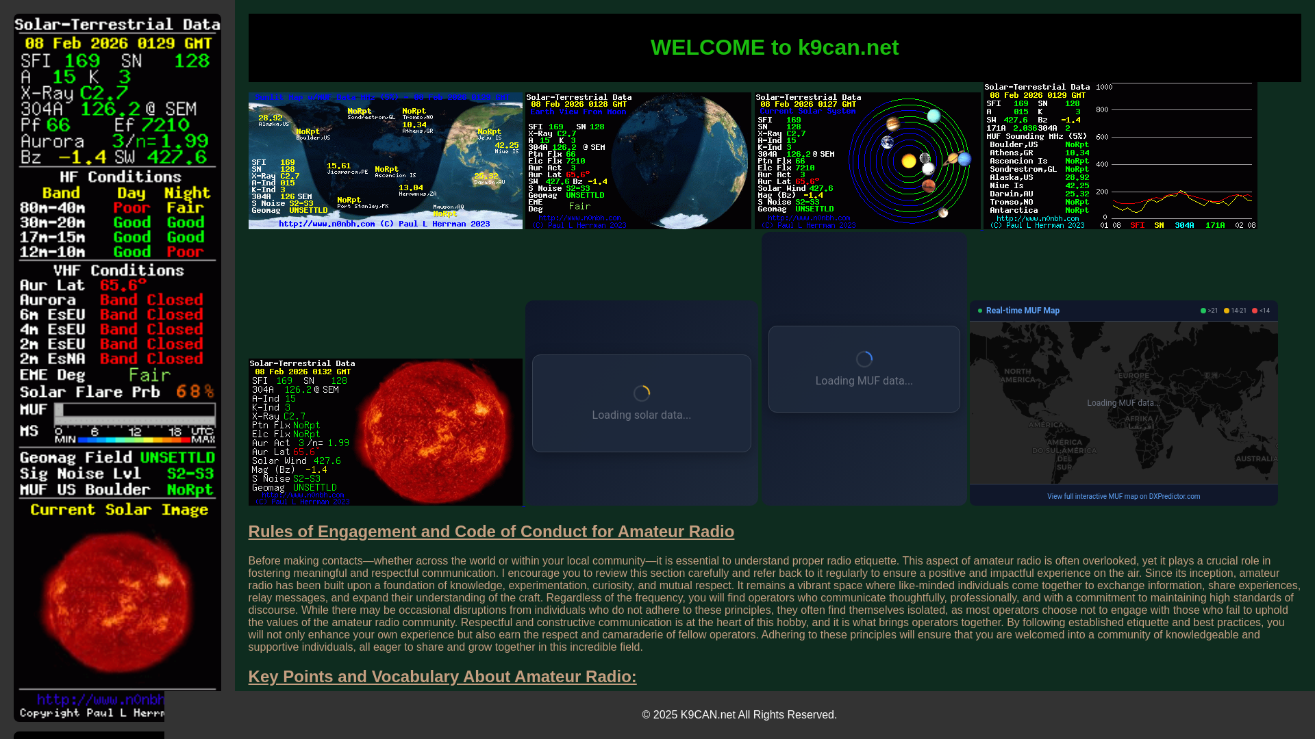 website screenshot of https://k9can.net/