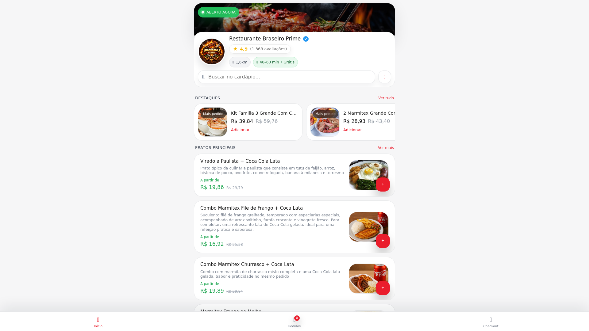 website screenshot of https://braseiroprime.shop/