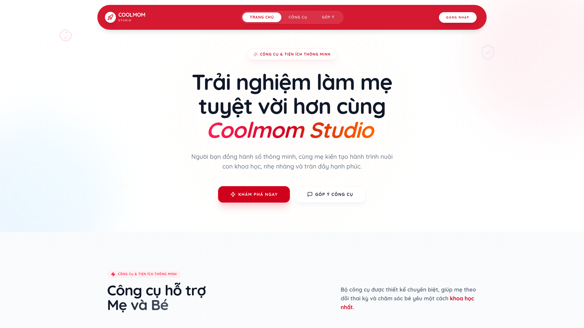 website screenshot of https://studio-coolmom-vn-22p.pages.dev/