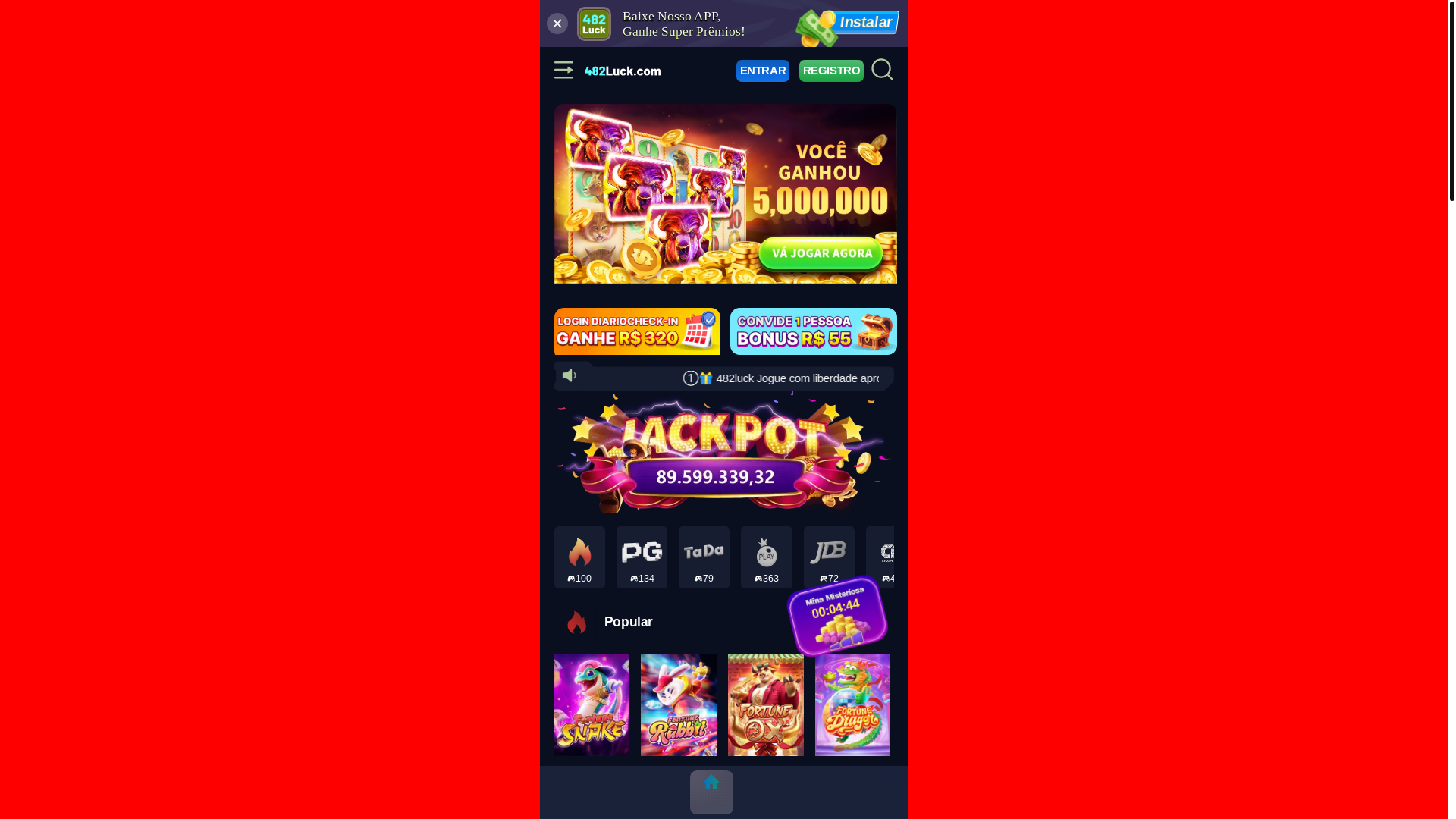 website screenshot of https://482luck-88.com/