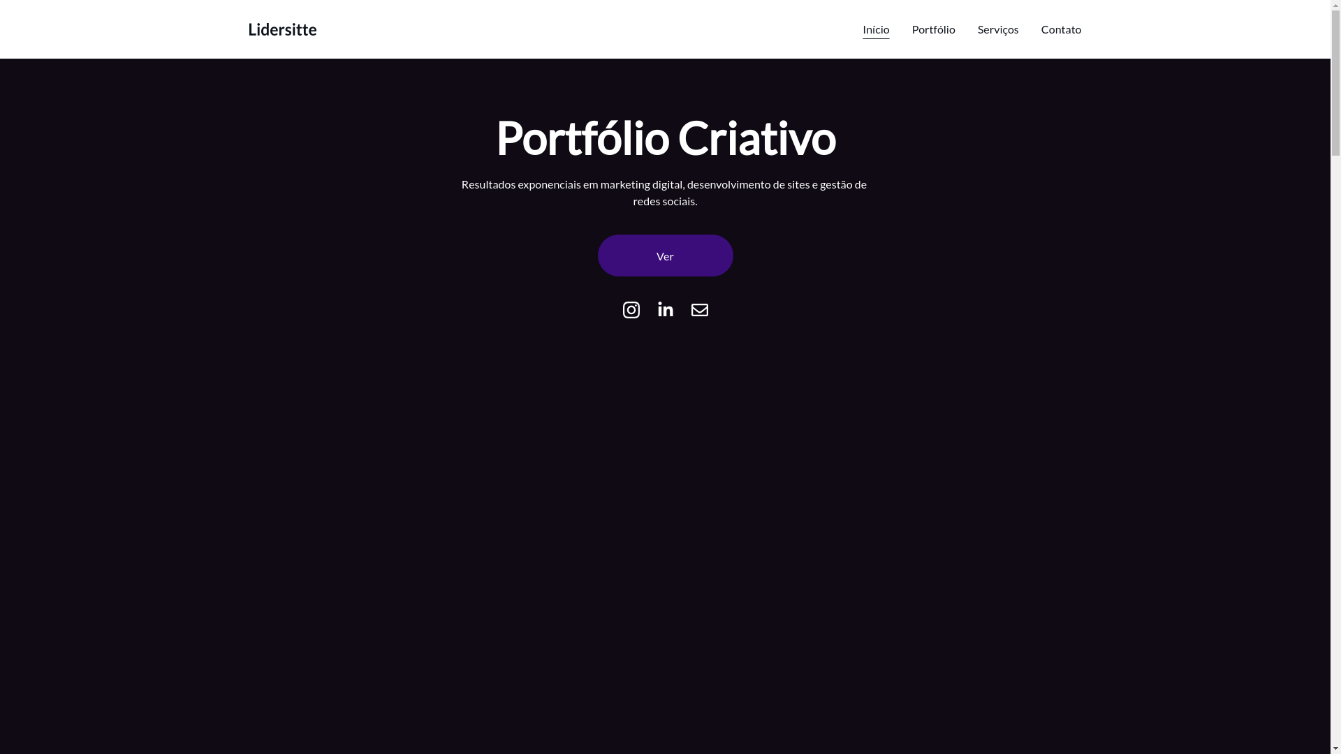 website screenshot of https://lidersitte.com.br/