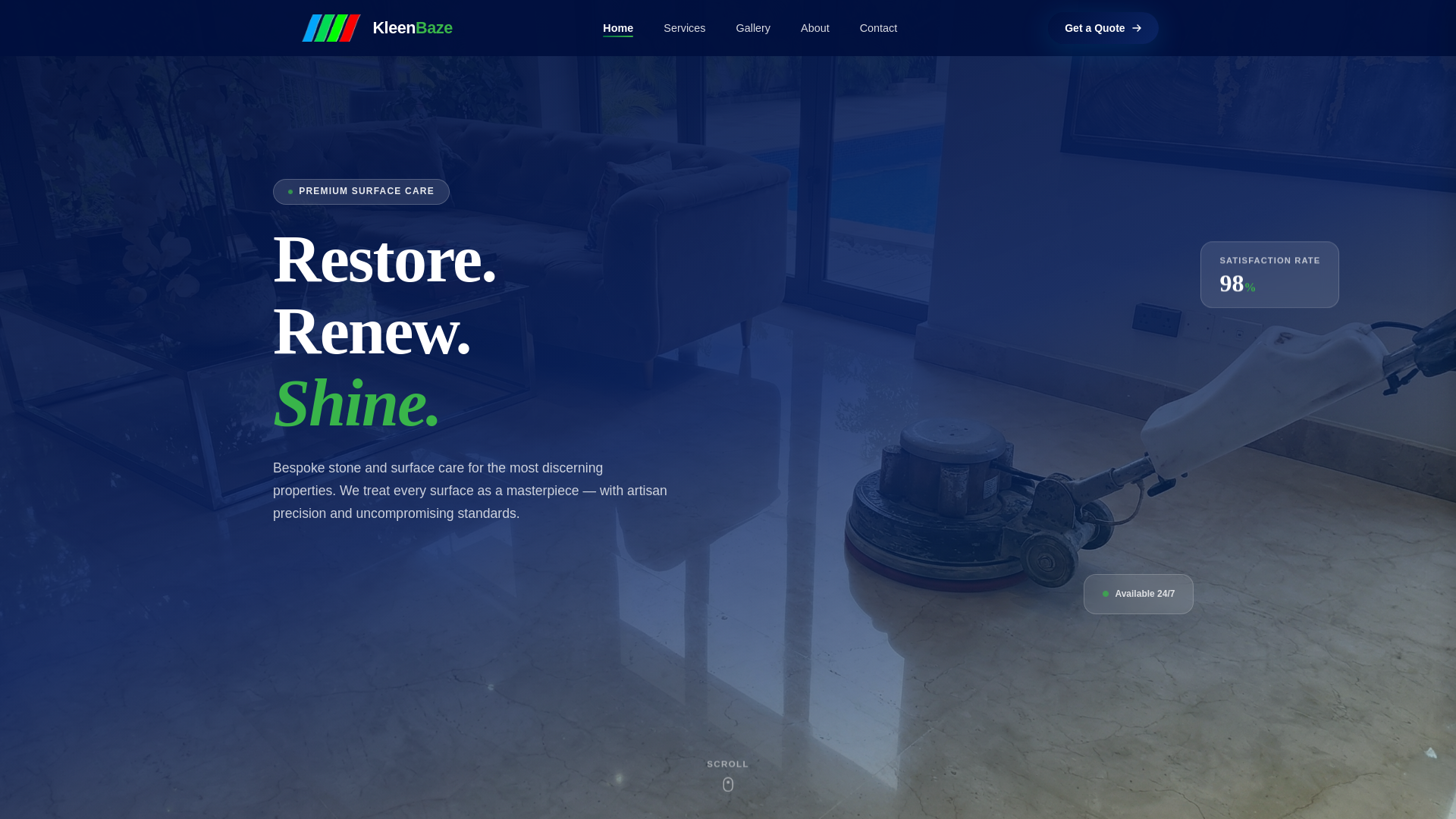 website screenshot of https://kleenbaze-limited.pages.dev/