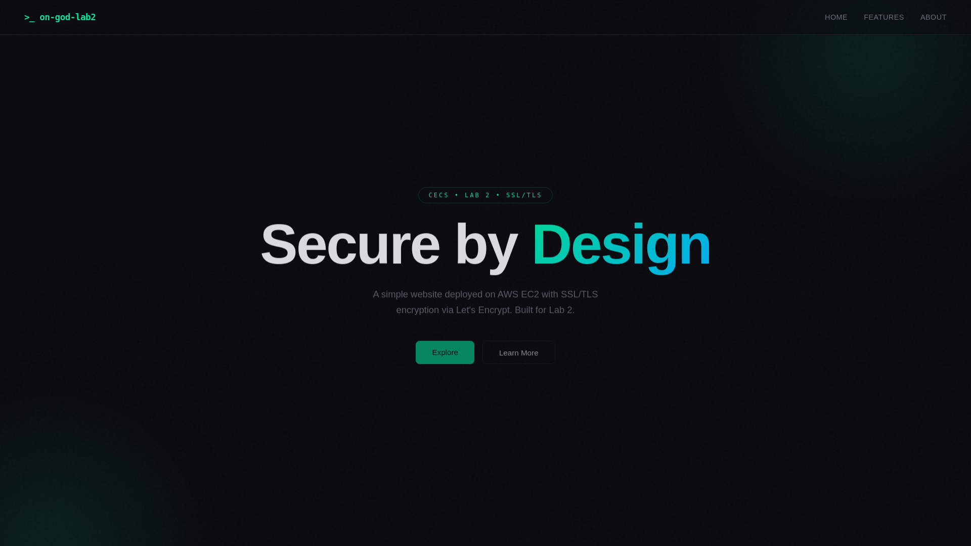 website screenshot of https://on-god-lab2.com/