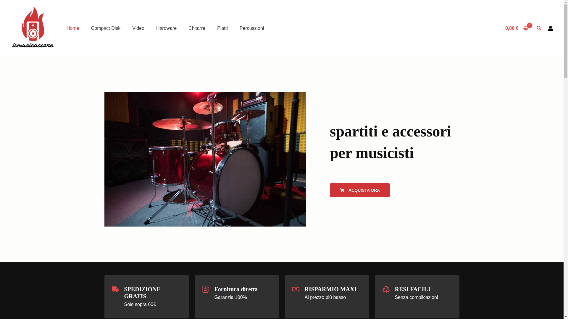 website screenshot of https://itmusicastore.com/