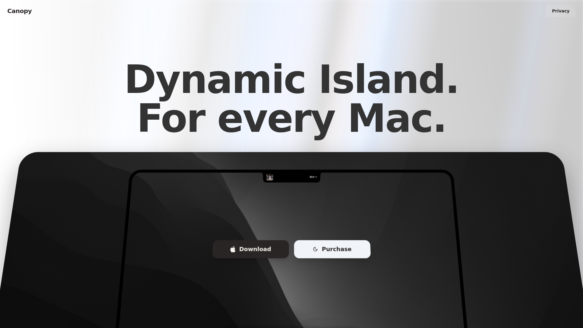 website screenshot of https://getcanopy.pro/