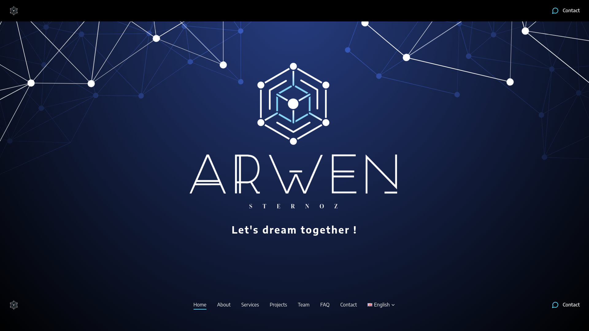 website screenshot of https://arwensternozdroneevents.com/
