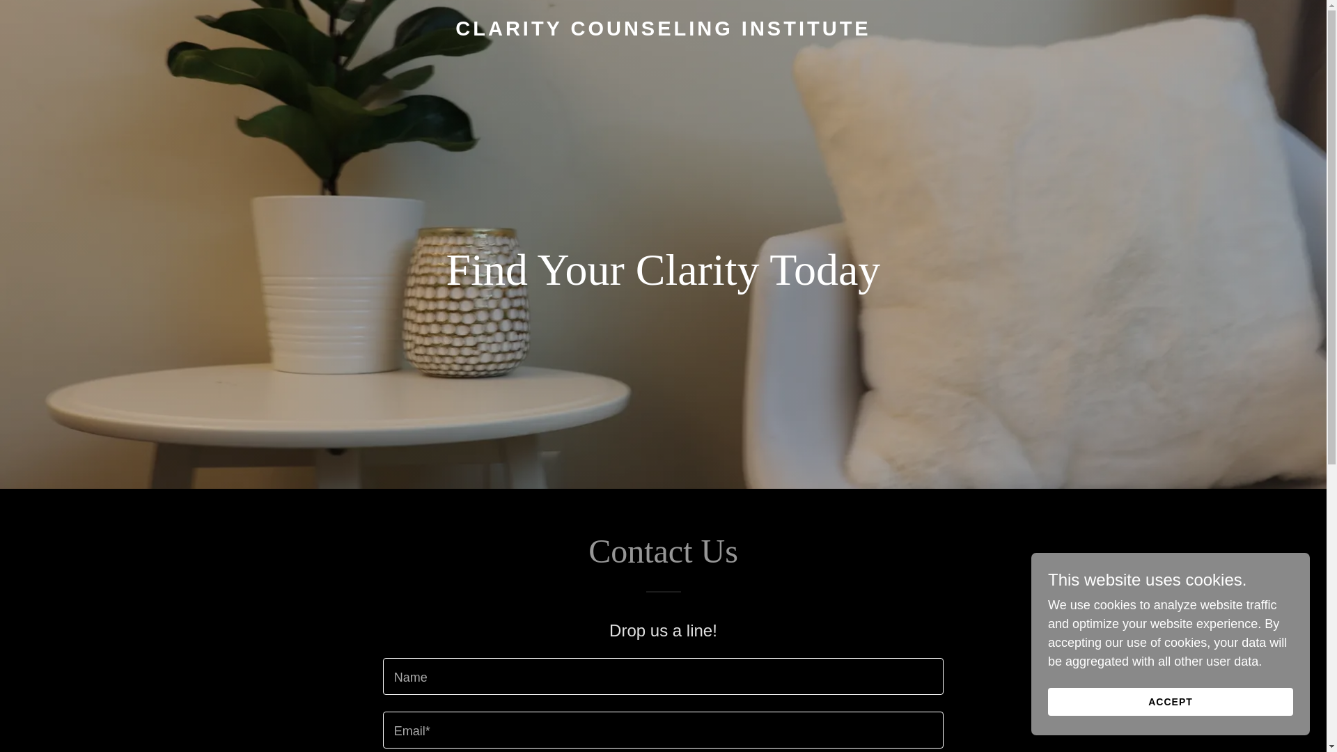 website screenshot of https://claritycounselinginstitute.com/