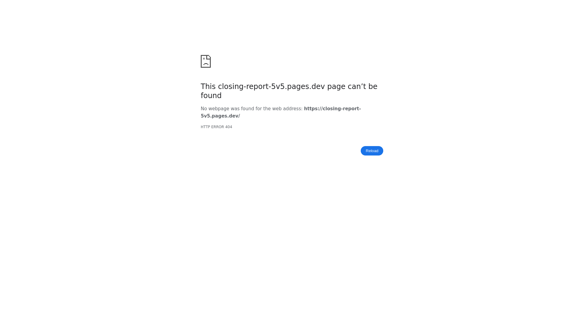 website screenshot of https://closing-report-5v5.pages.dev/