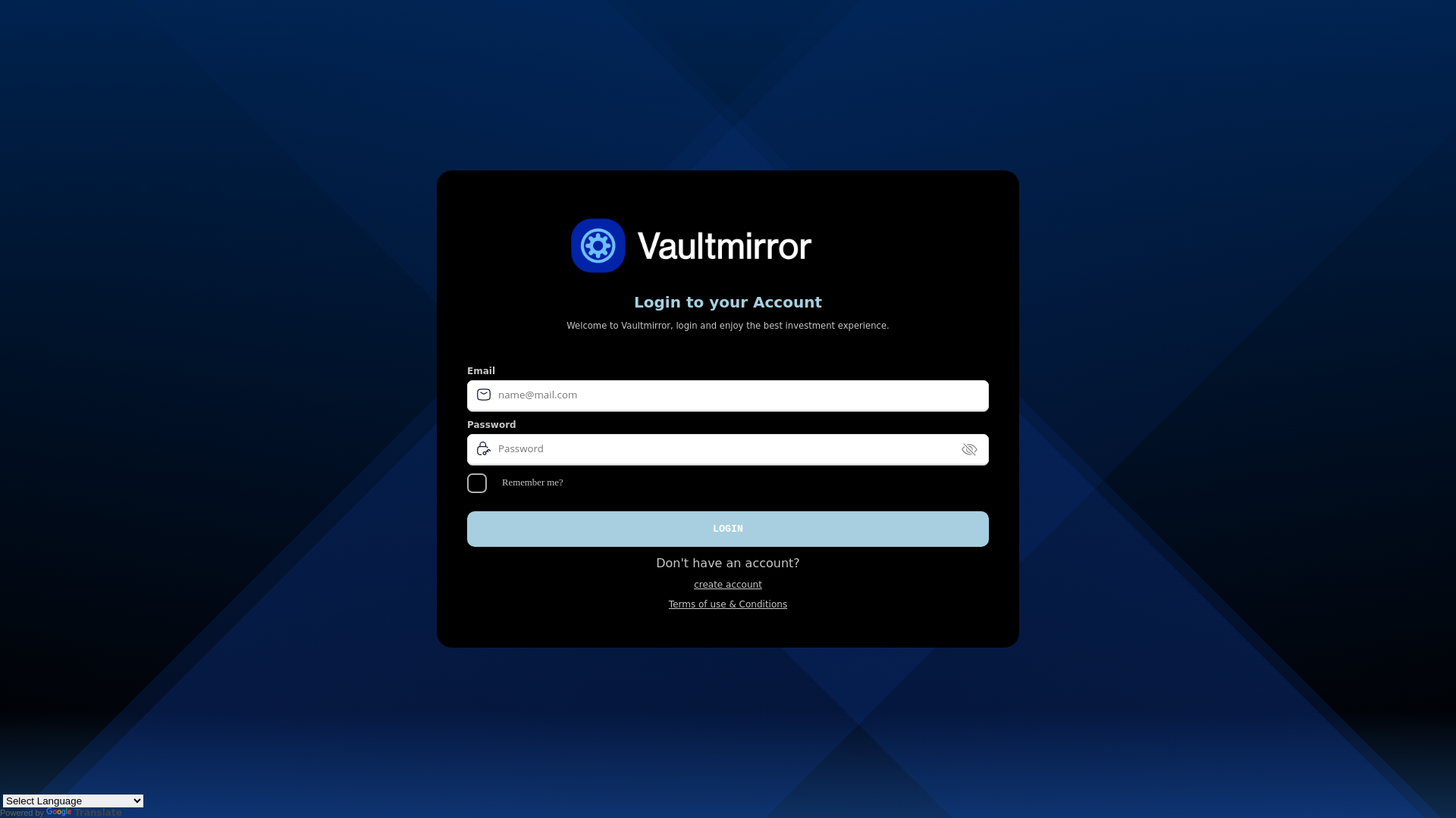 website screenshot of https://user-vaultmirror.com/