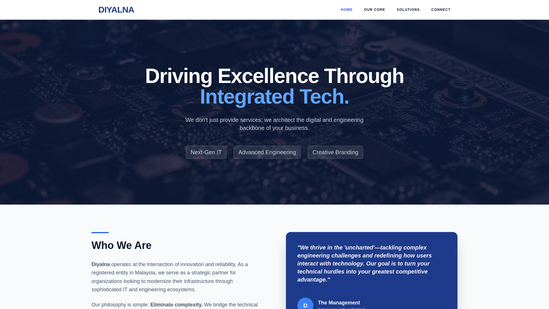 website screenshot of https://diyalna.xyz/