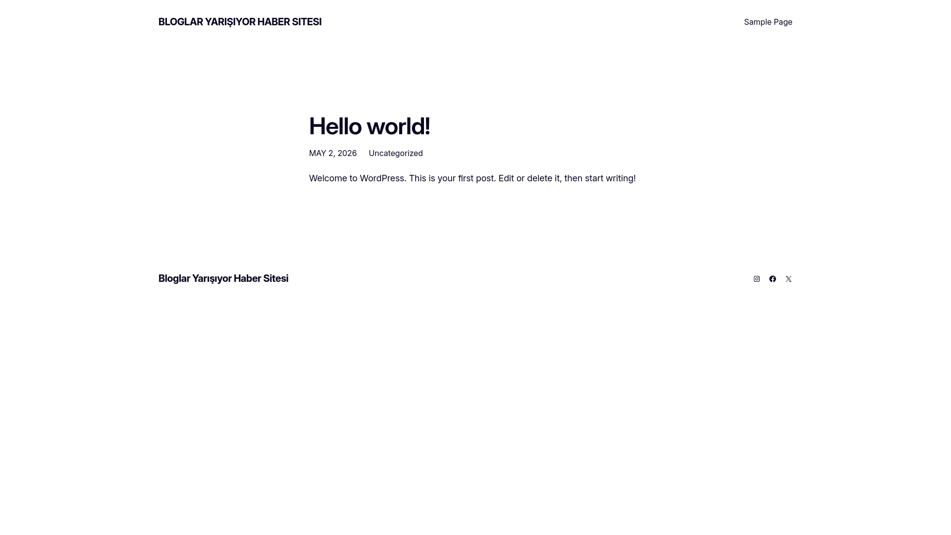 website screenshot of https://bloglaryarisiyor.net
